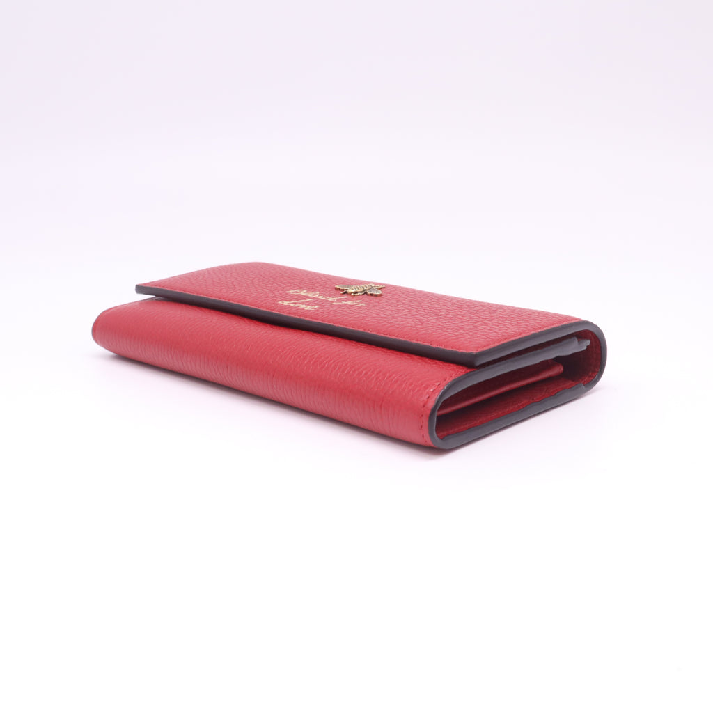 Gucci Animalier "Blind for Love" Continental Flap Wallet W22428
