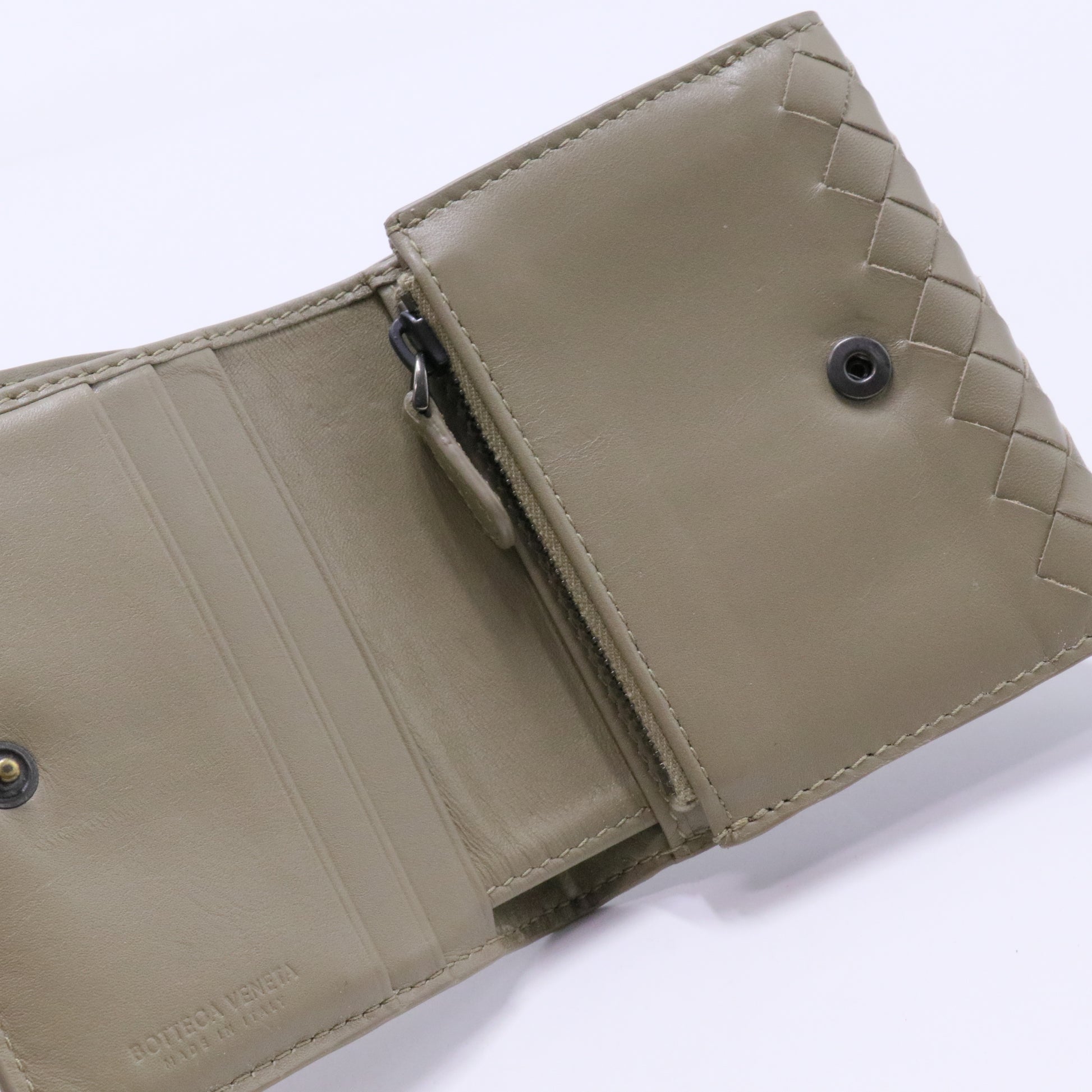 Trifold Wallet Intrecciato Nappa Mini