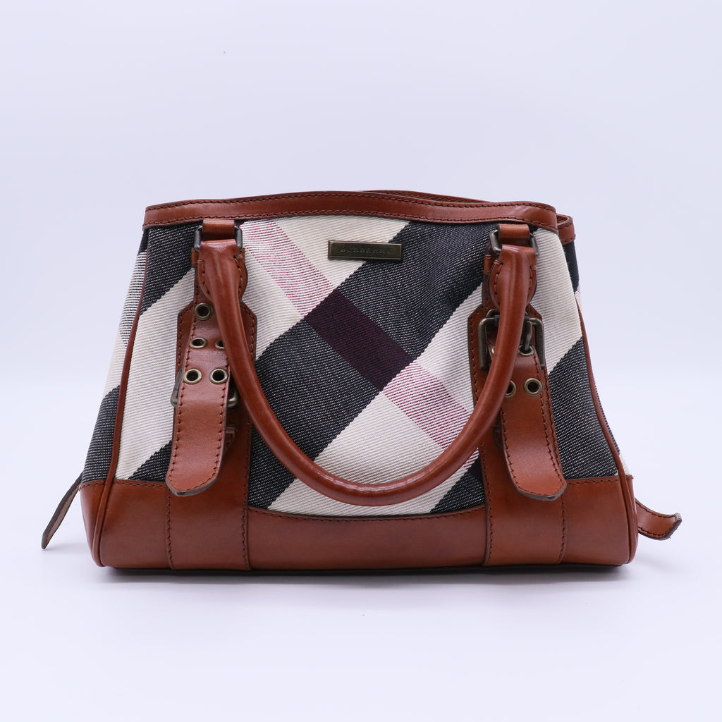 Mega Check Canvas Lowry Satchel B21443