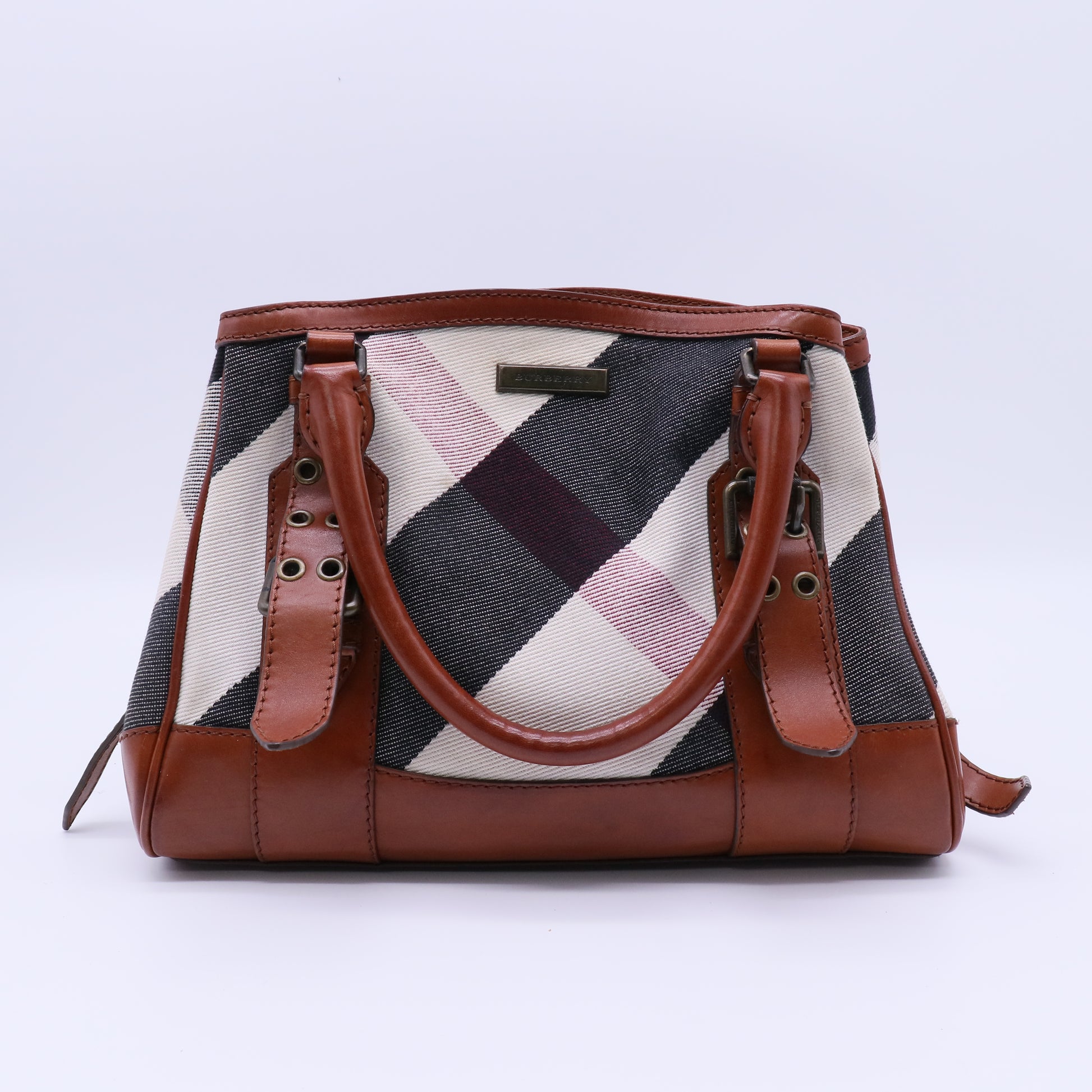 Mega Check Canvas Lowry Satchel B21443