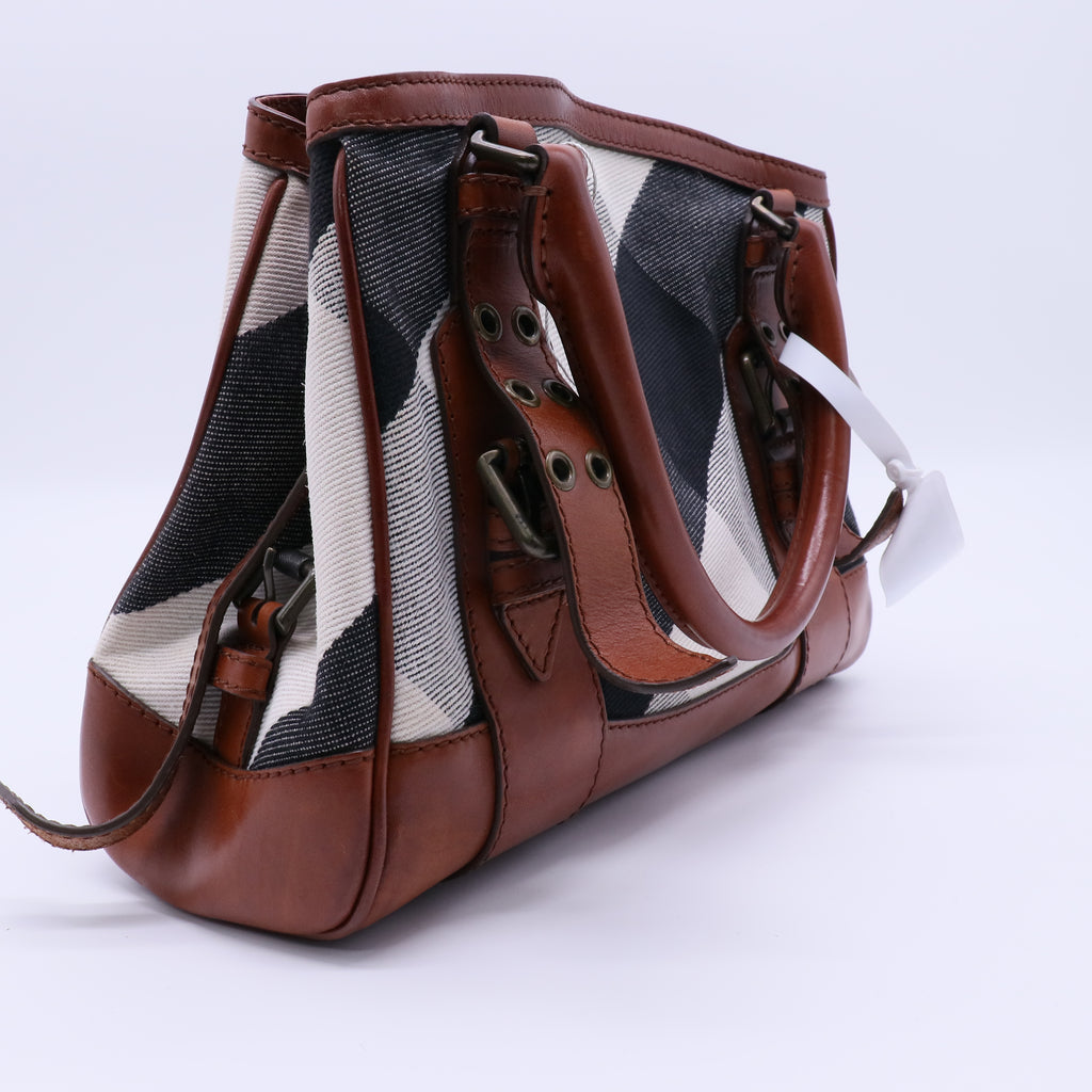 Mega Check Canvas Lowry Satchel B21443