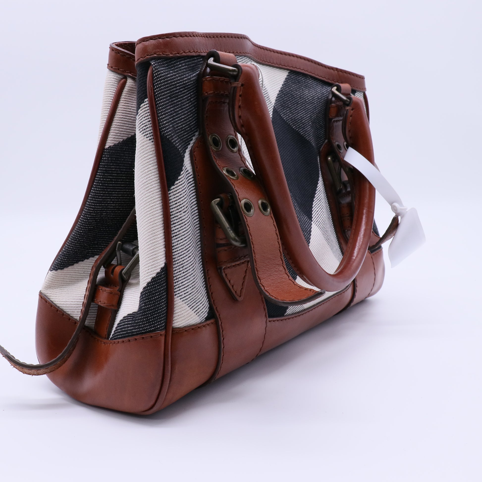 Mega Check Canvas Lowry Satchel B21443