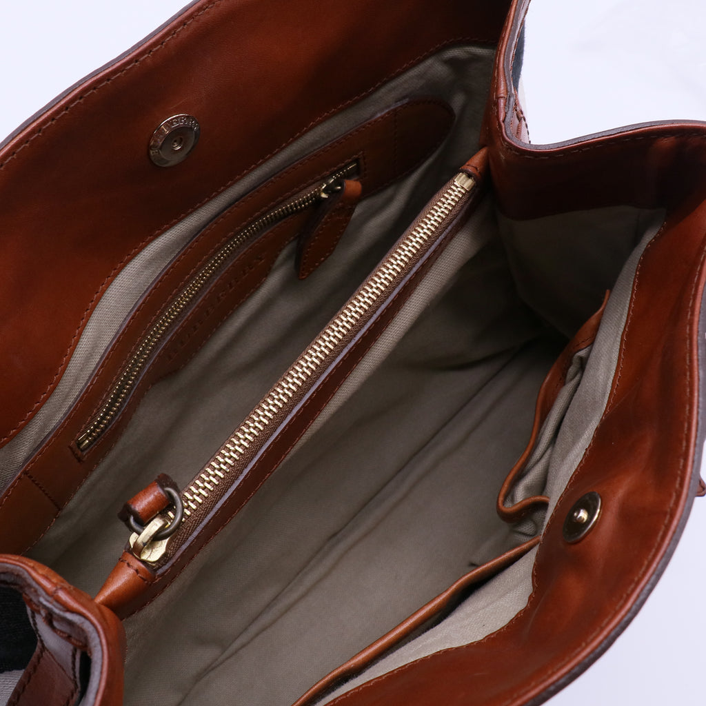 Mega Check Canvas Lowry Satchel B21443