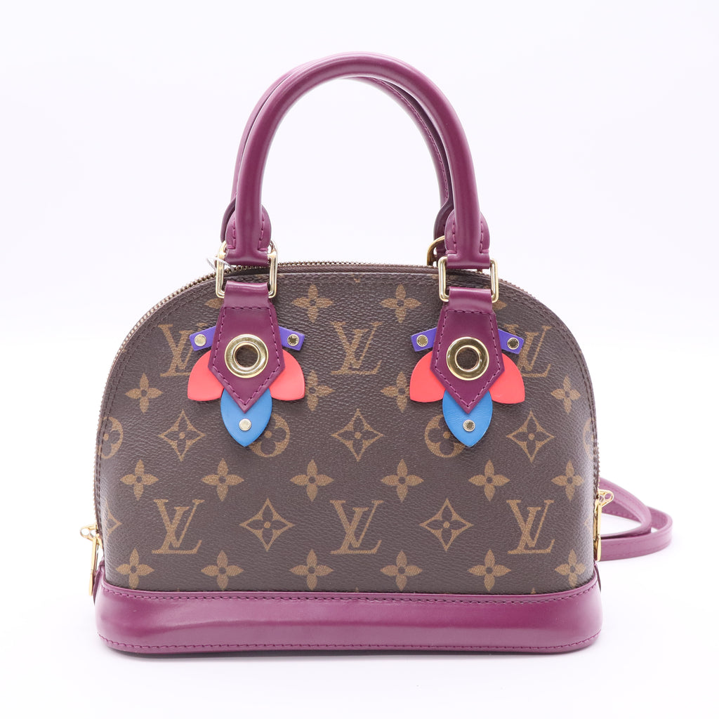 Alma Handbag Limited Edition Totem Monogram Canvas BB twins
