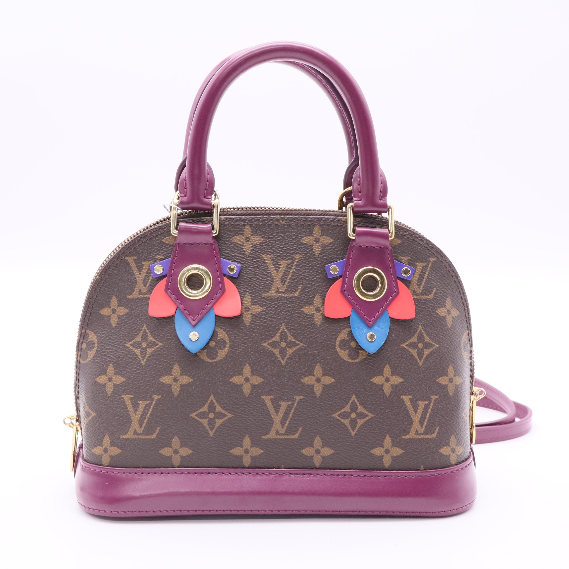 Alma Handbag Limited Edition Totem Monogram Canvas BB twins