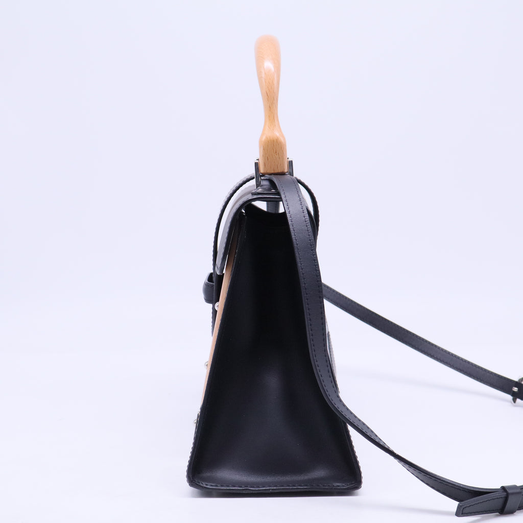 Saigon Top Handle Bag Coated Canvas with Leather PM B20770