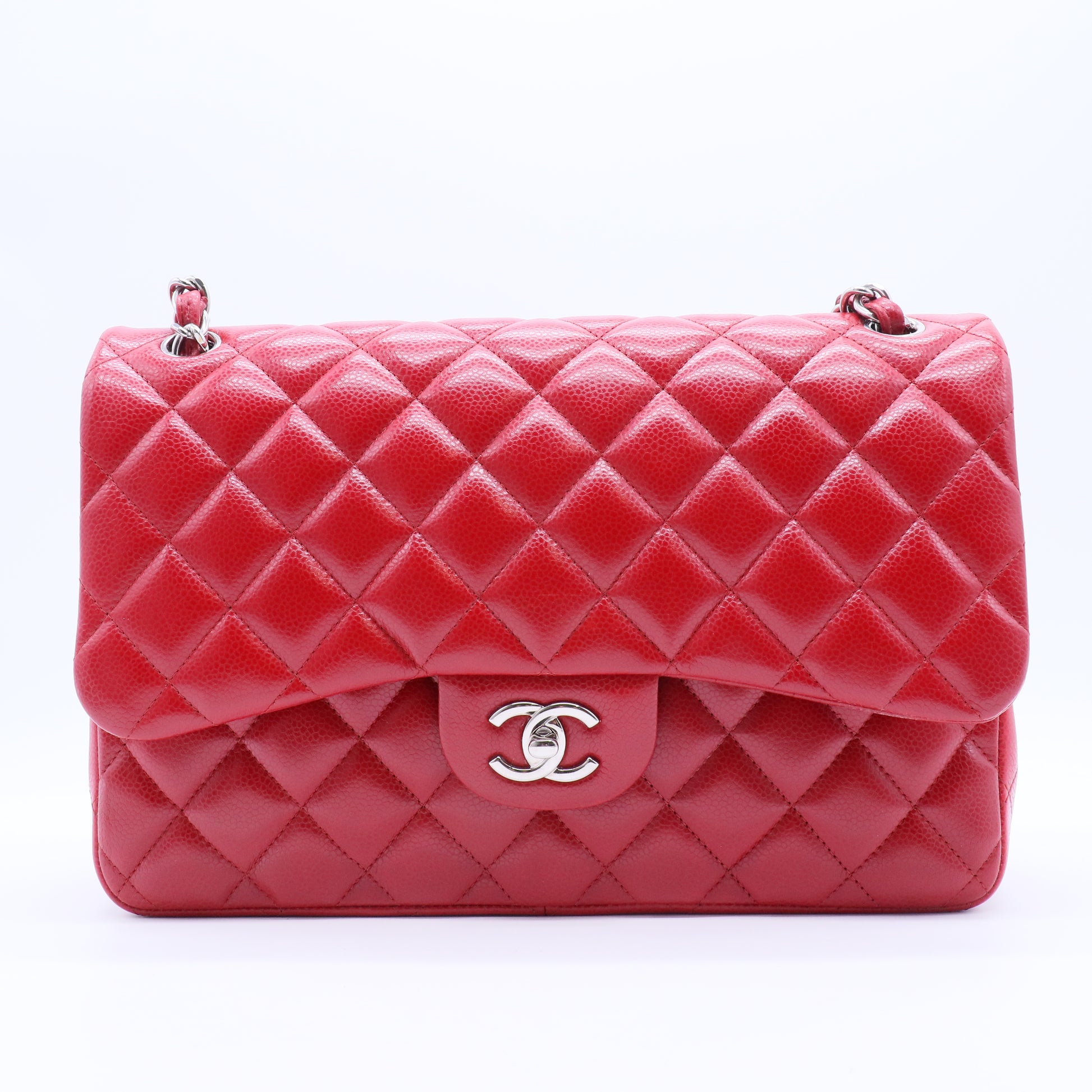Classic Double Flap Bag Quilted Caviar Jumbo