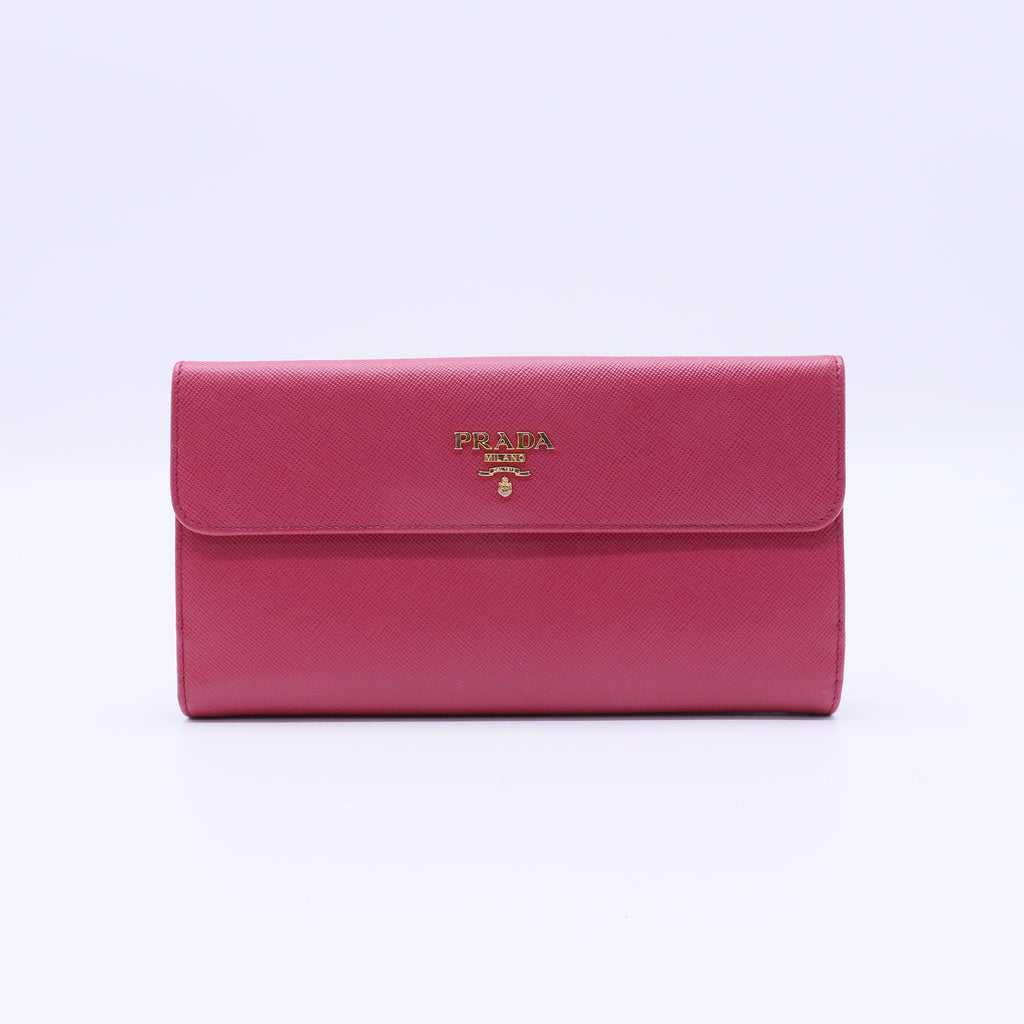 Pink long wallet W21336