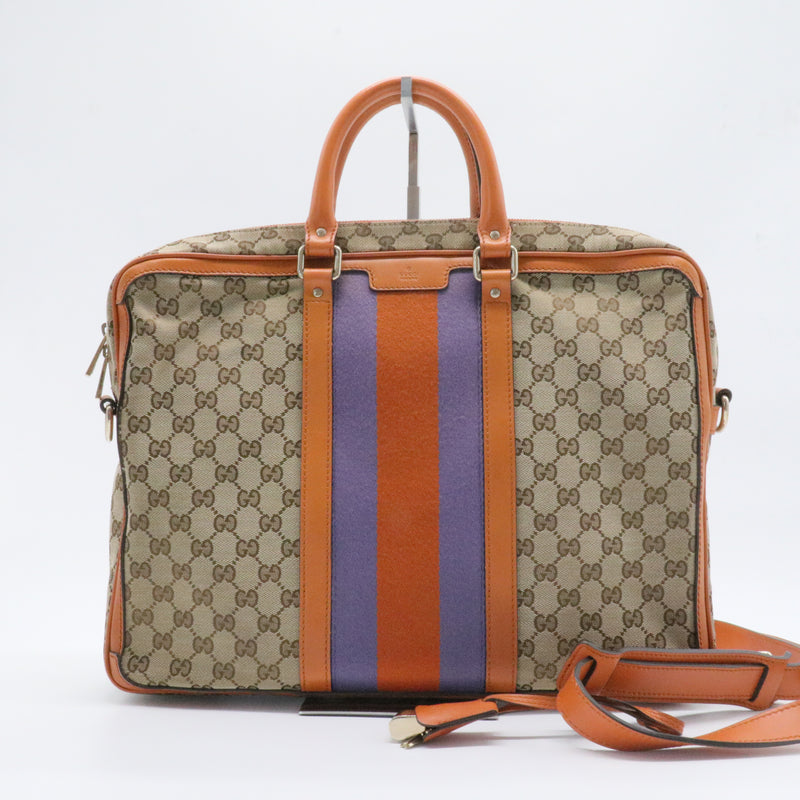 Briefcase GG Coated Canvas Large