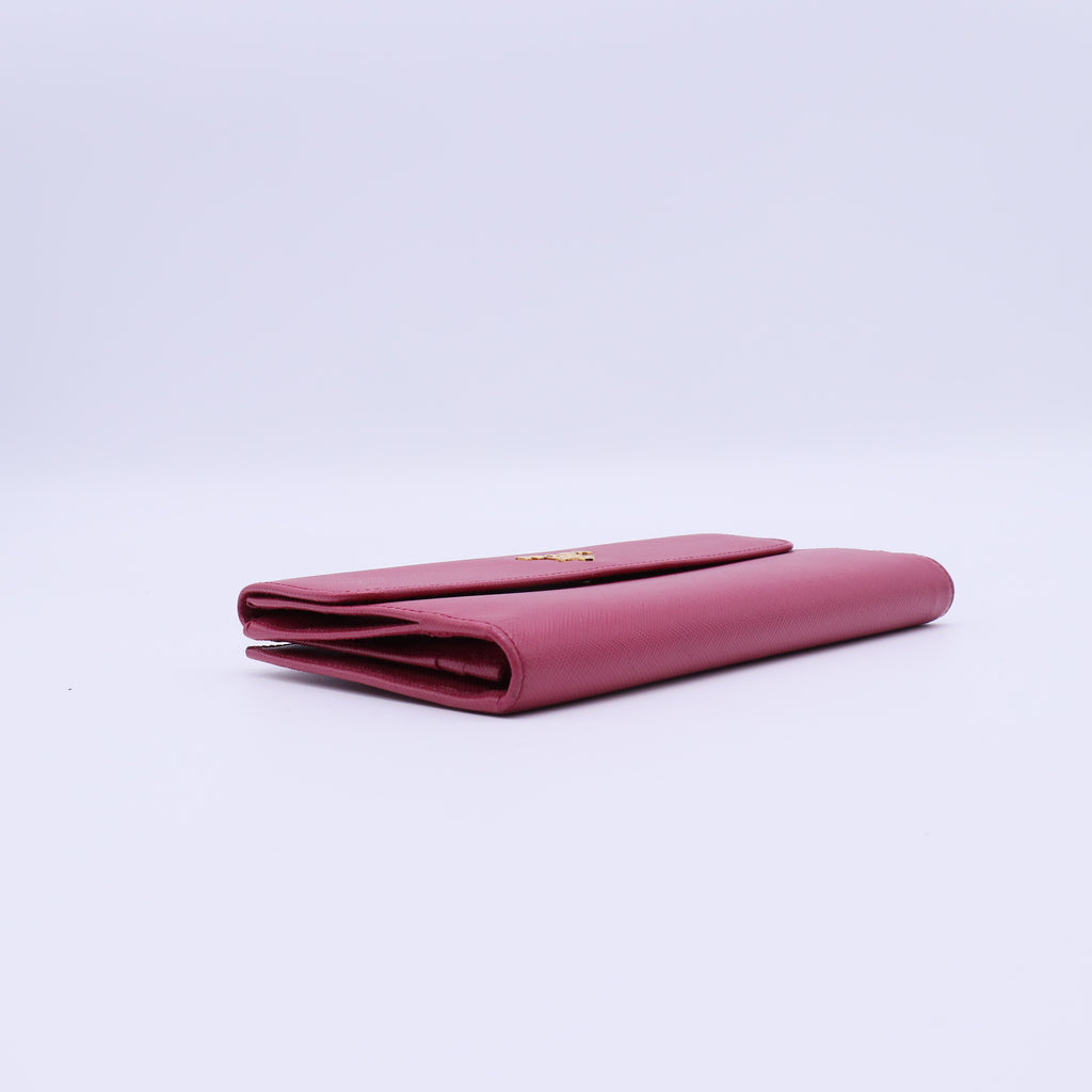Pink long wallet W21336