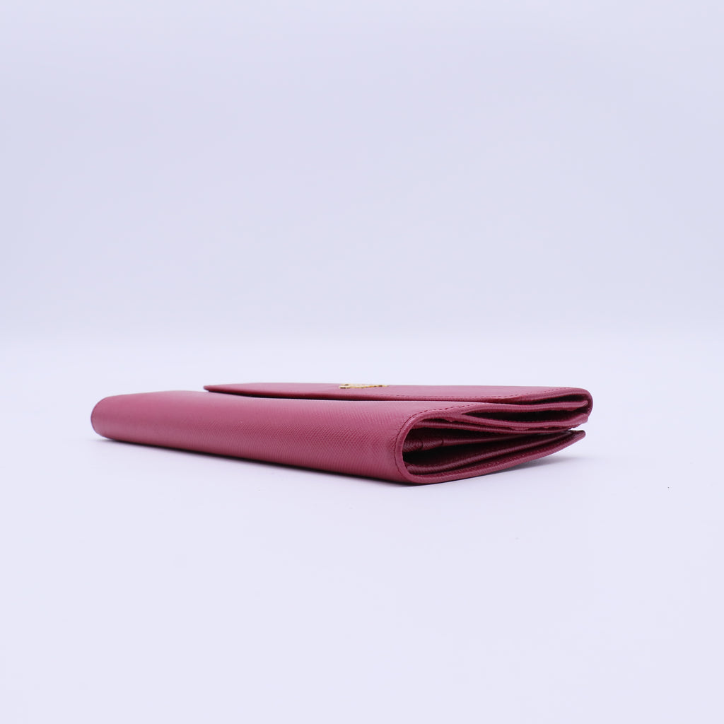 Pink long wallet W21336