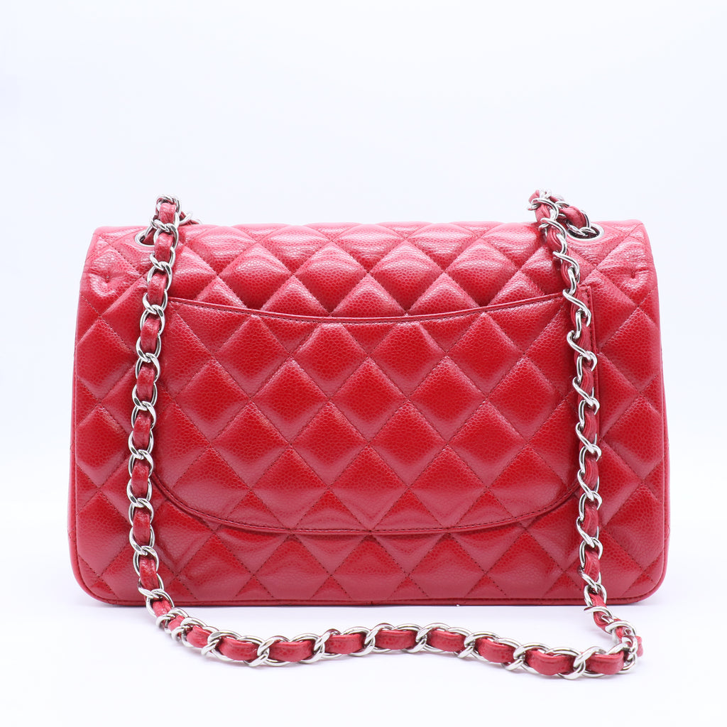 Classic Double Flap Bag Quilted Caviar Jumbo