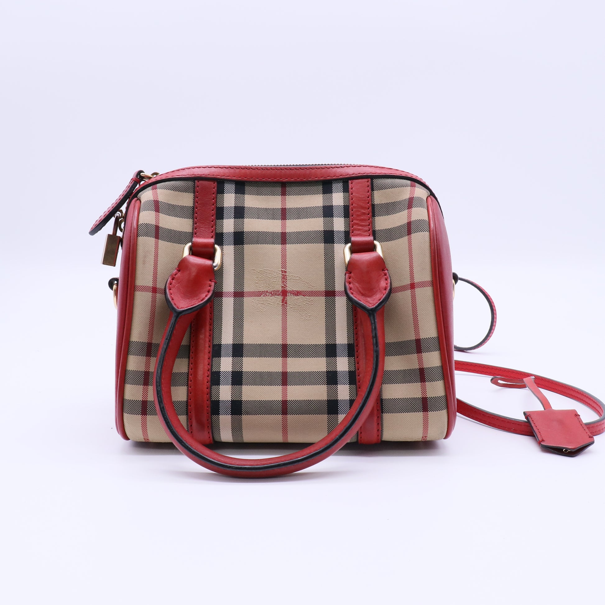 Haymarket Fabric and Leather Small Alchester Bowler Bag B21159