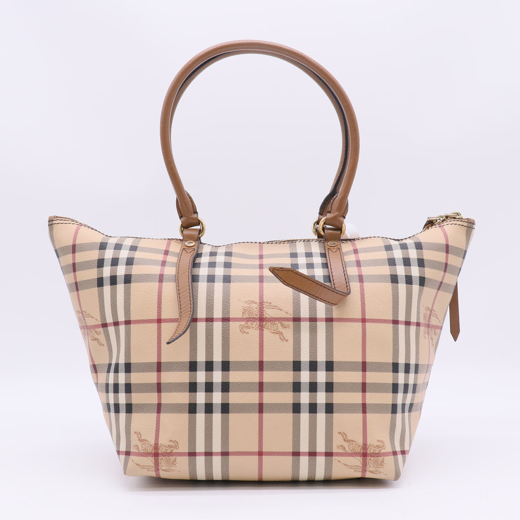 Burberry Haymarket Check Coated Canvas Small Salisbury Tote Bag twins B23880