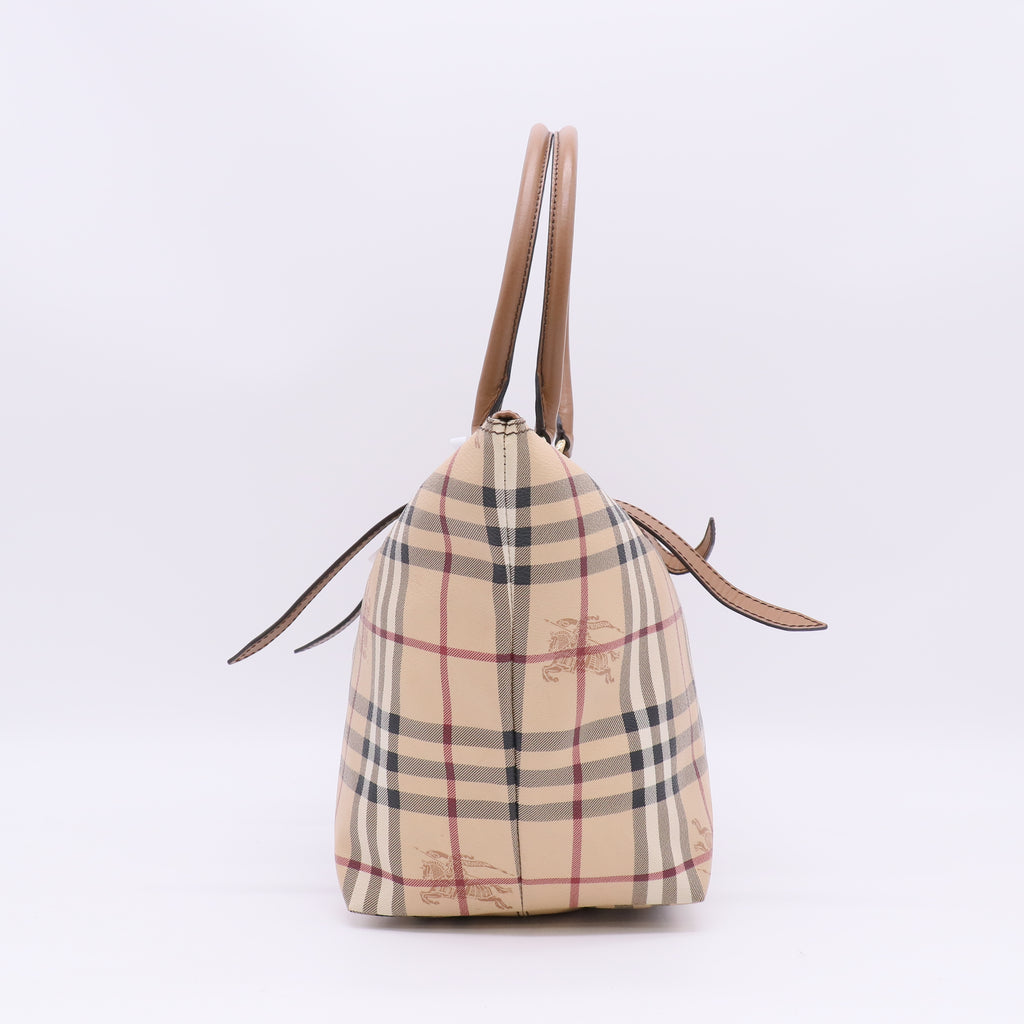 Burberry Haymarket Check Coated Canvas Small Salisbury Tote Bag twins B23880