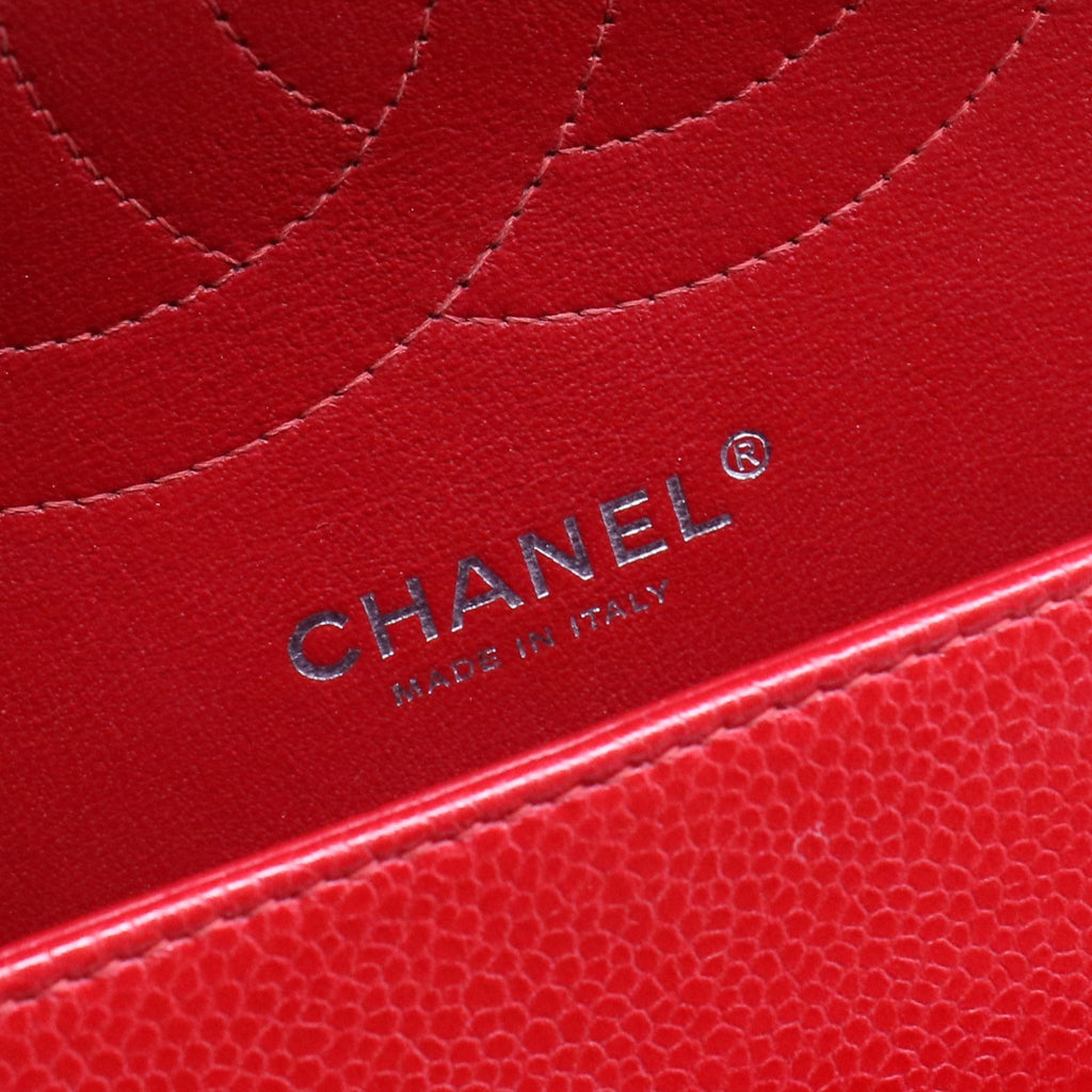 Classic Double Flap Bag Quilted Caviar Jumbo