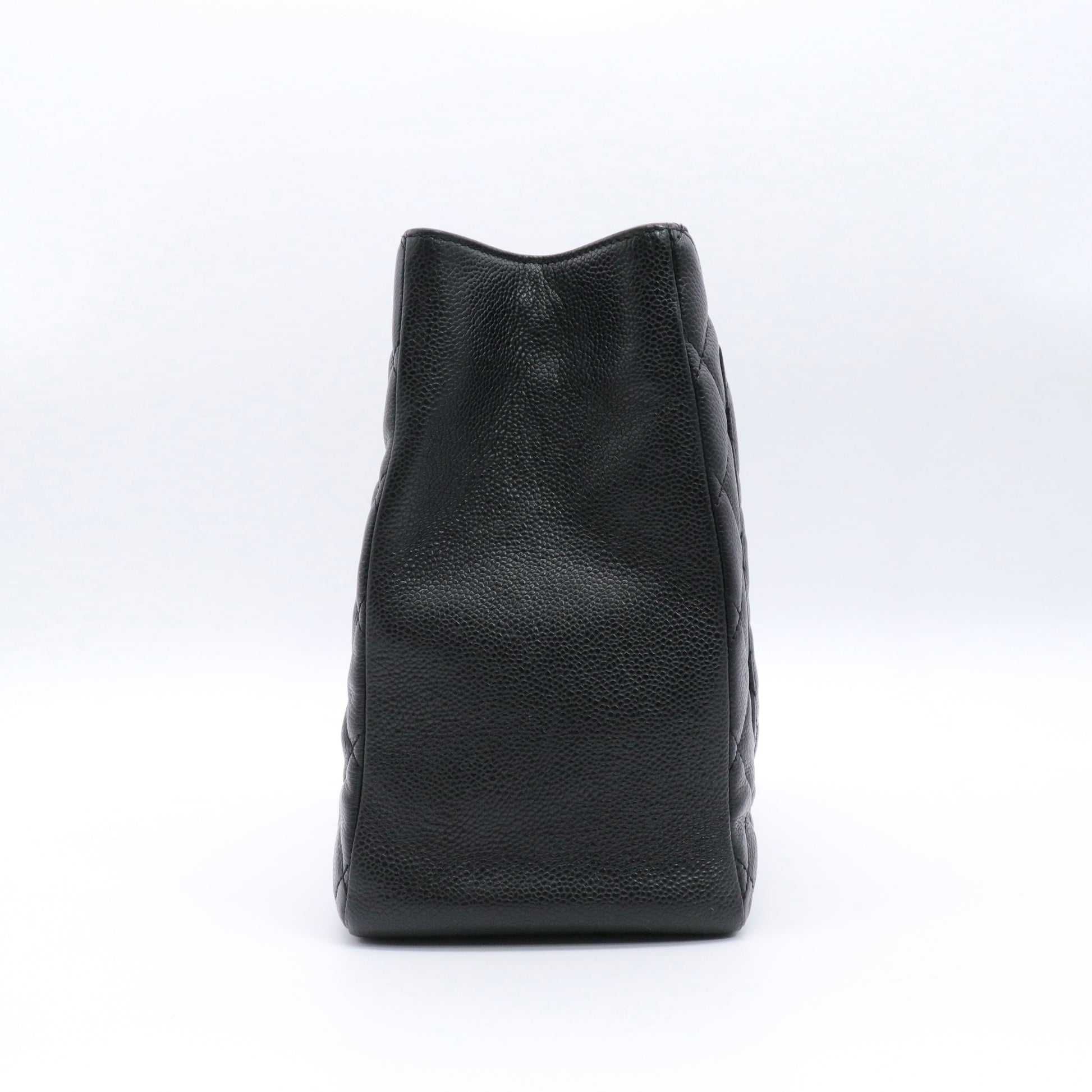 Caviar Quilted Grand Shopping Tote GST Black twins
