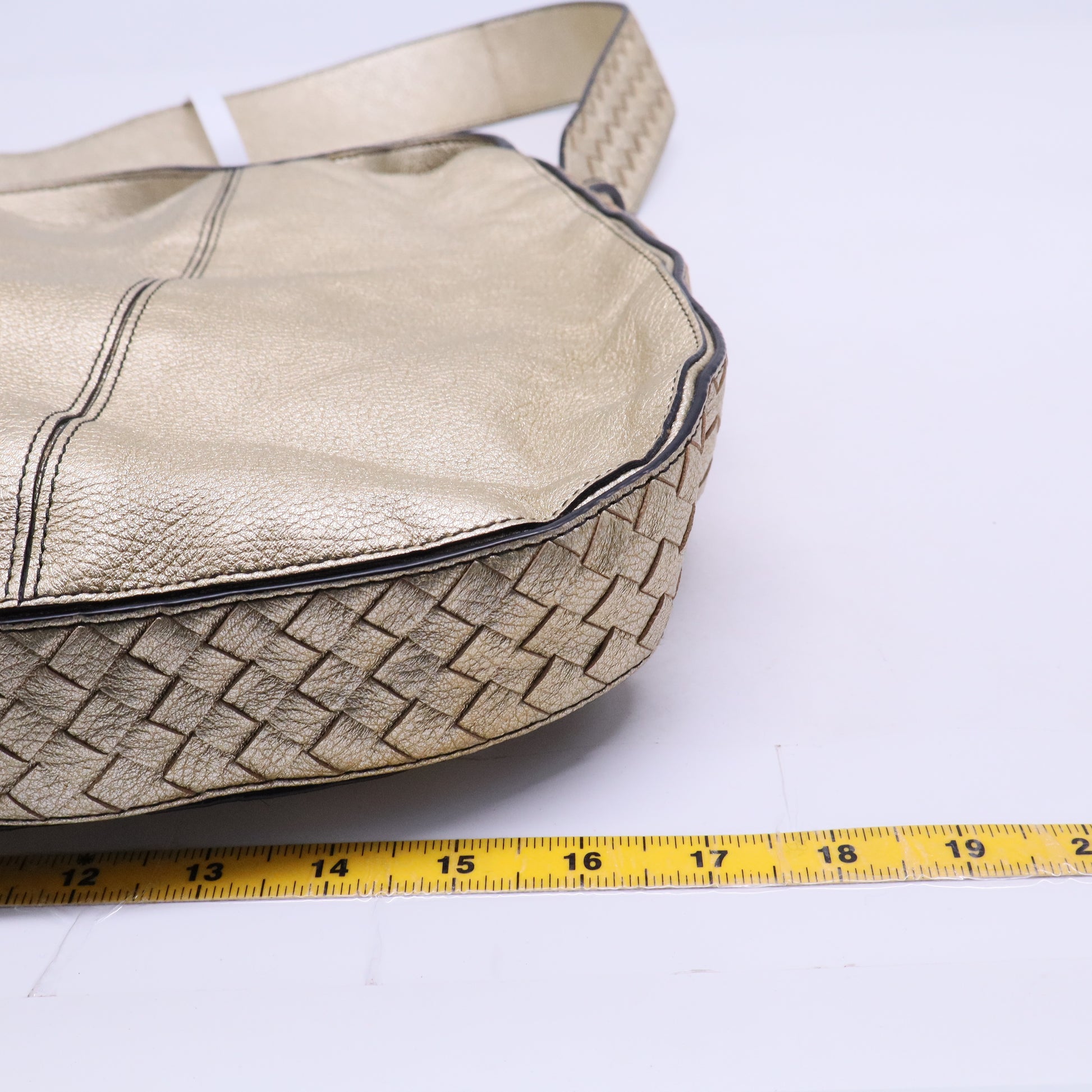 Intrecciato-Trimmed Large City Hobo