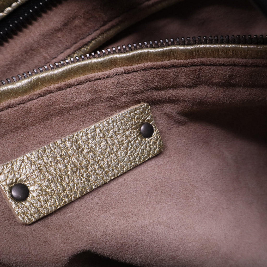 Intrecciato-Trimmed Large City Hobo