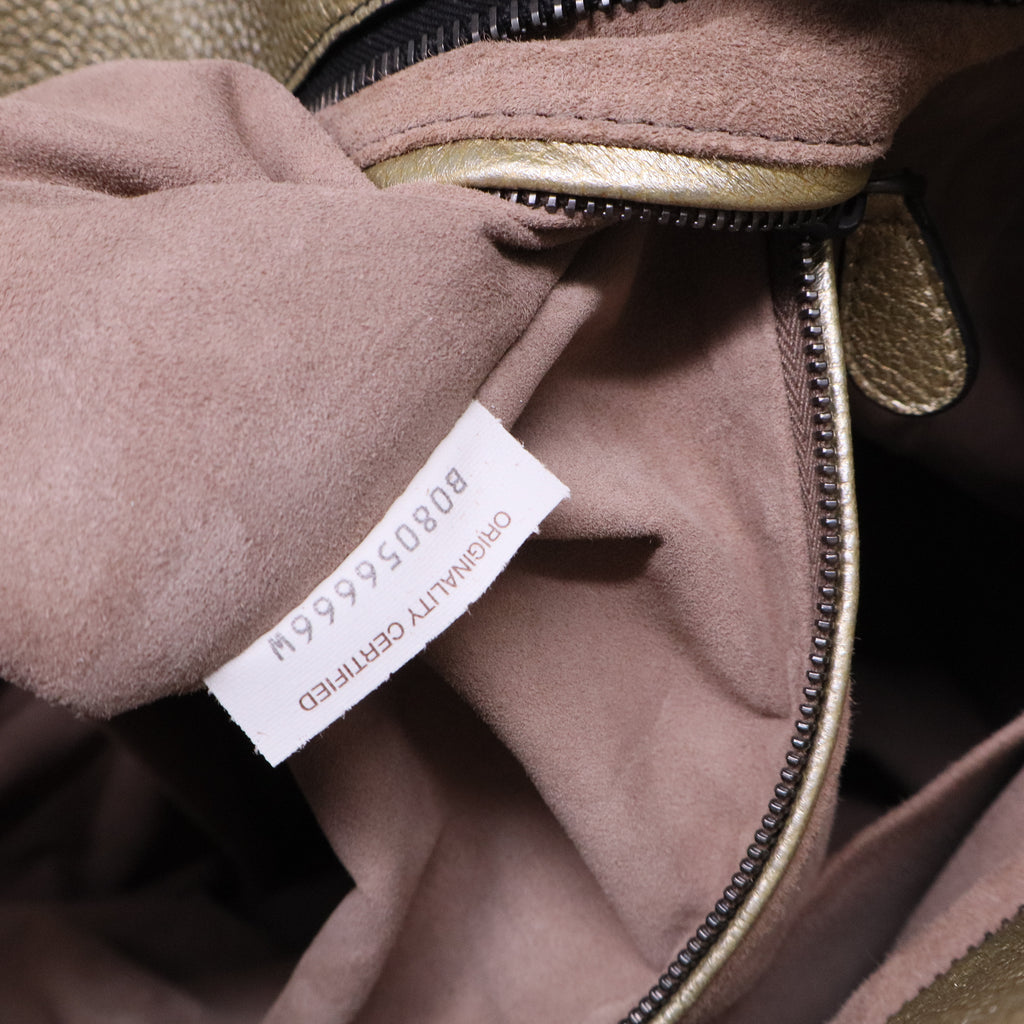 Intrecciato-Trimmed Large City Hobo