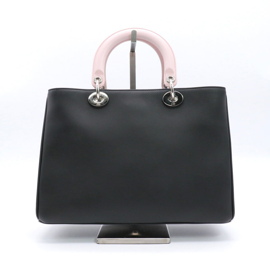 Calfskin Medium Spotted Diorissimo Bag Pink twins