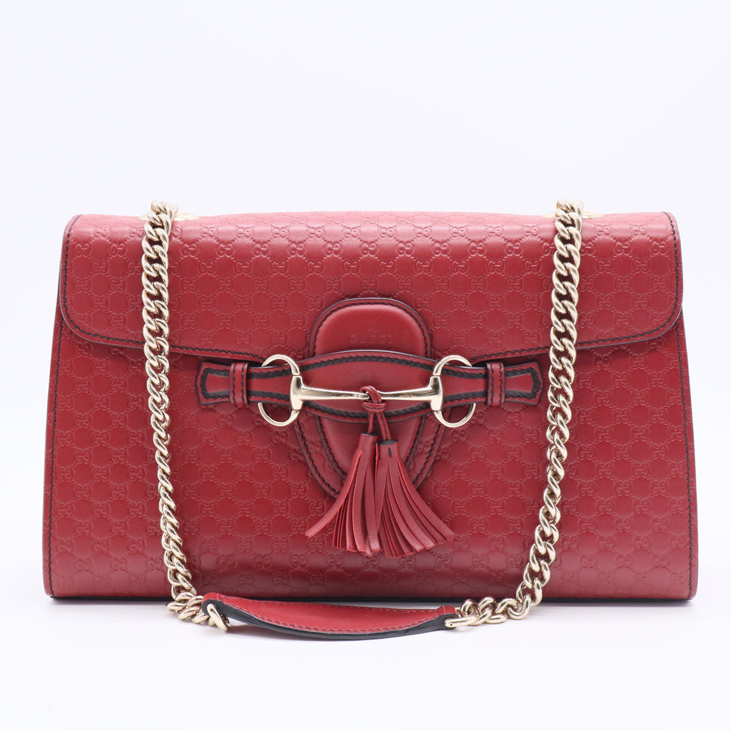 Emily Chain Flap Bag Guccissima Leather Medium FOR GISEL