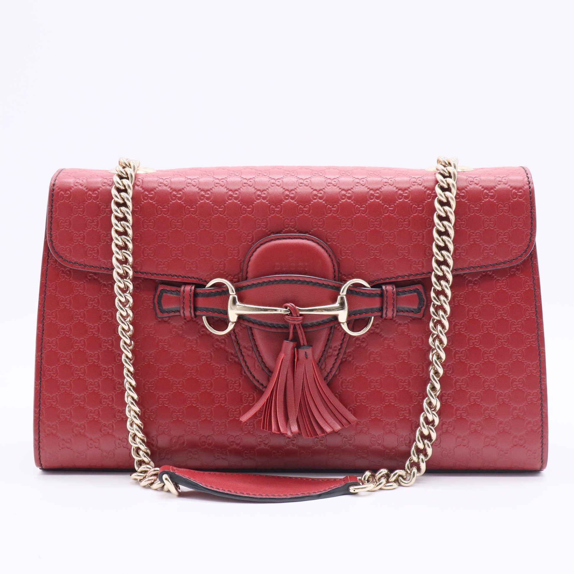Emily Chain Flap Bag Guccissima Leather Medium FOR GISEL