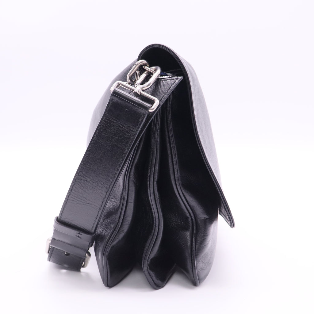 Black - medium BB Soft Flap shoulder bag twins