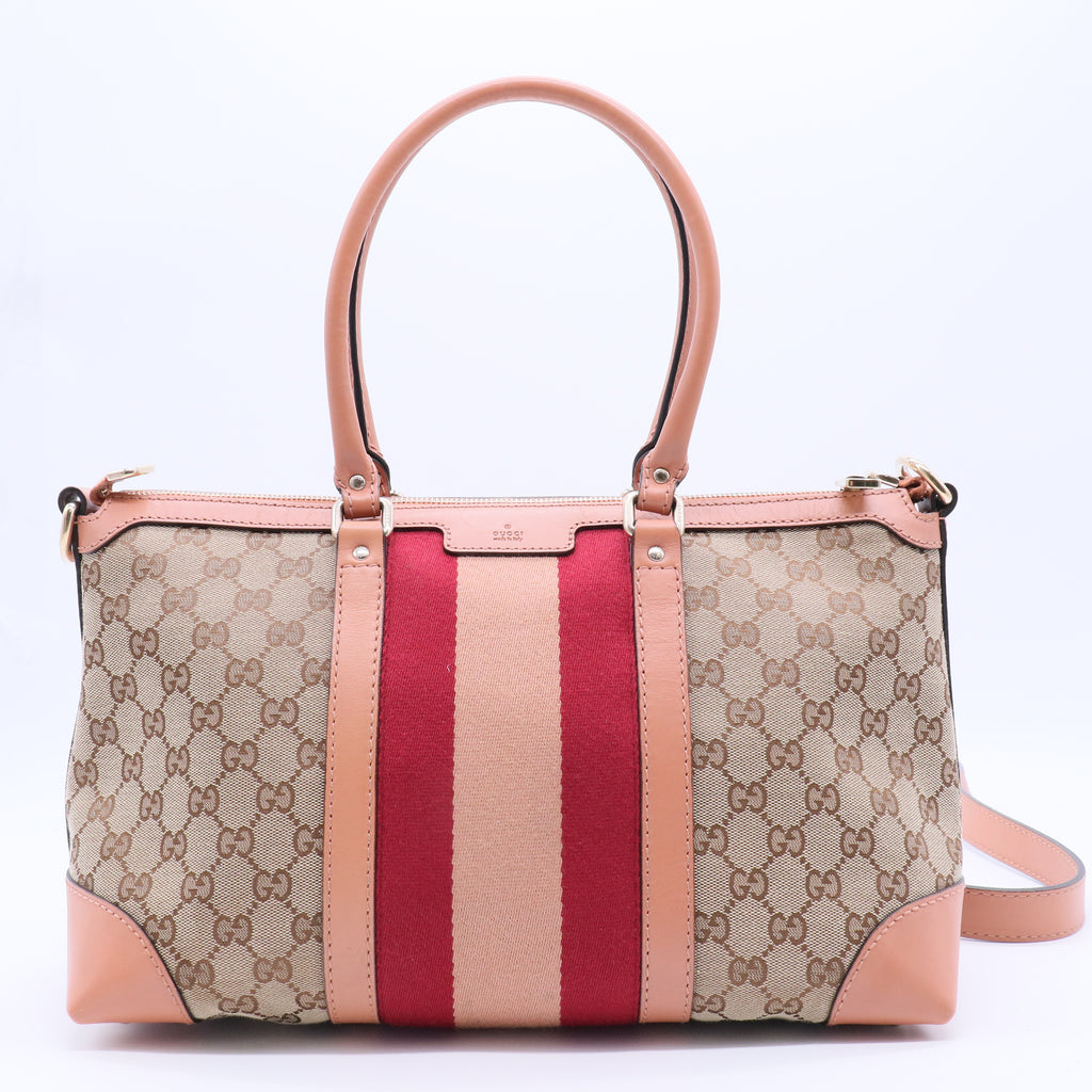 GG Canvas Top Handle Bag
