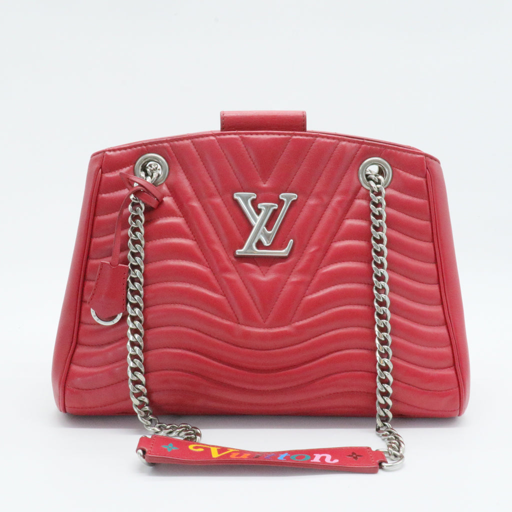 Calfskin New Wave Chain Tote Noisette