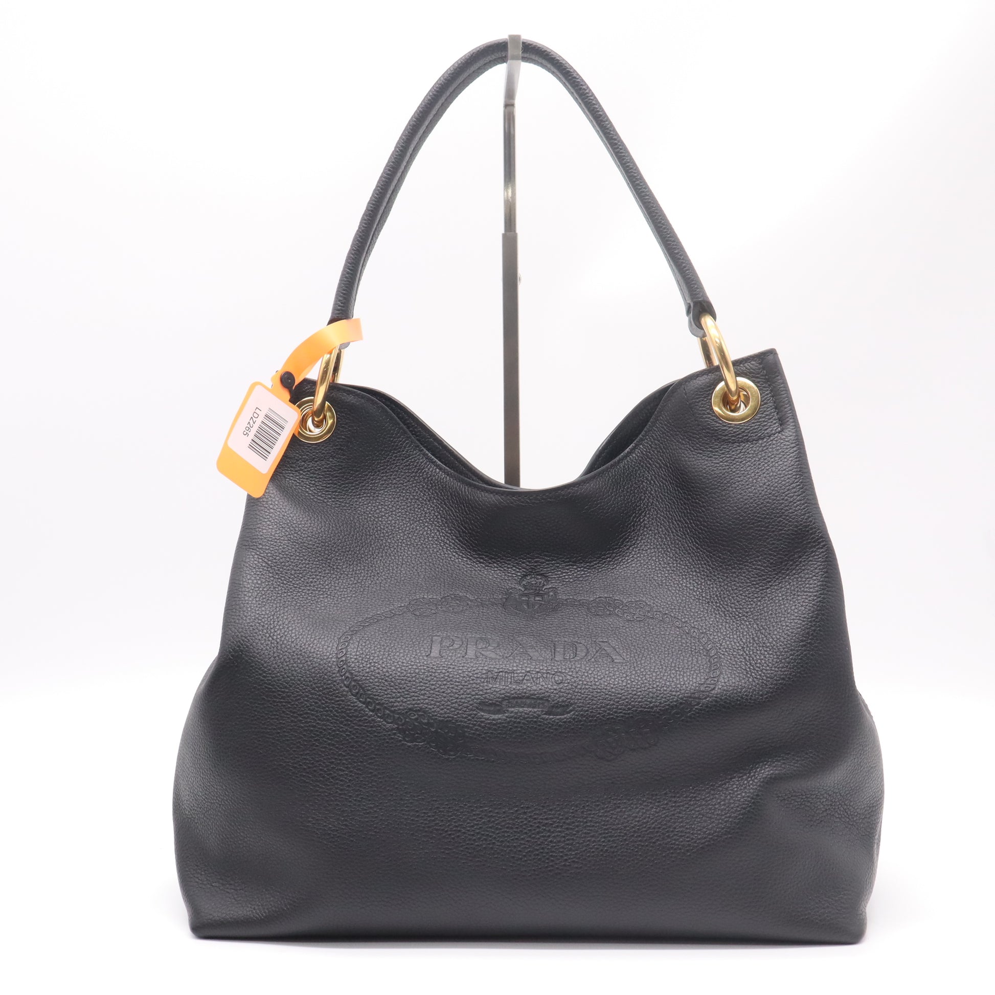 Logo Hobo Embossed Vitello Daino Medium Twins LDZ265