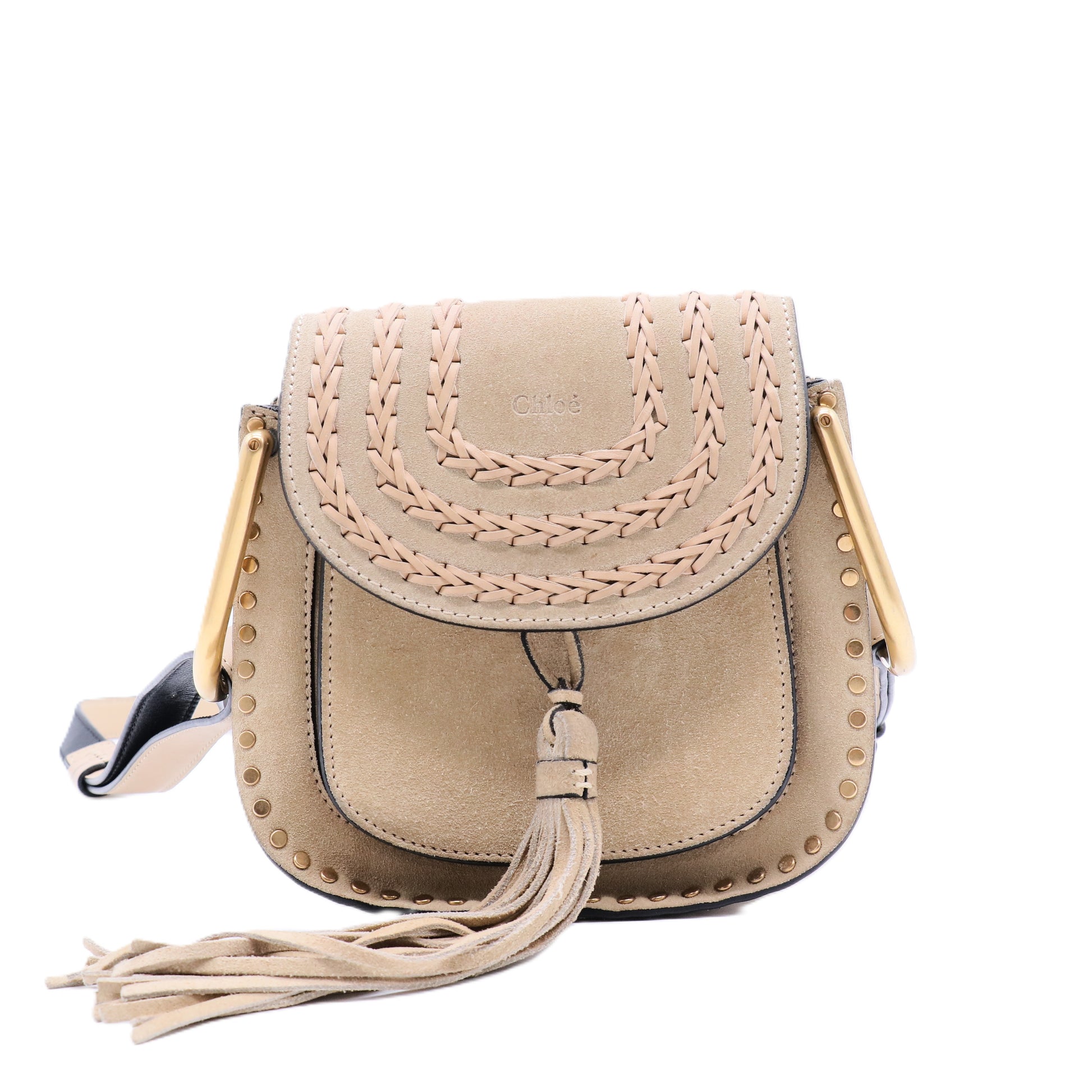 Hudson Handbag Whipstitch Suede Mini