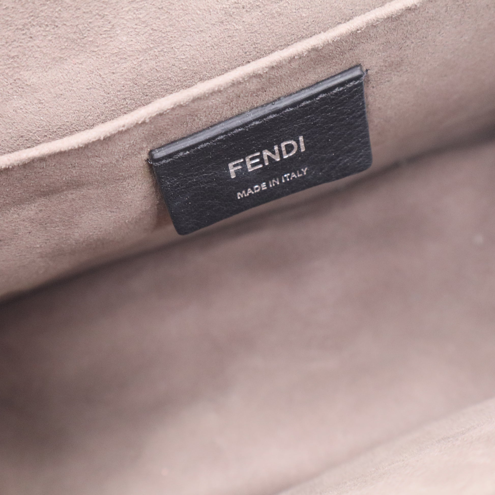 Fend Vitello Century Opaco F is Fendi Kan I Shoulder Bag Black twins B20510