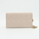 Lady Dior Chain Pouch Cannage Quilt Lambskin