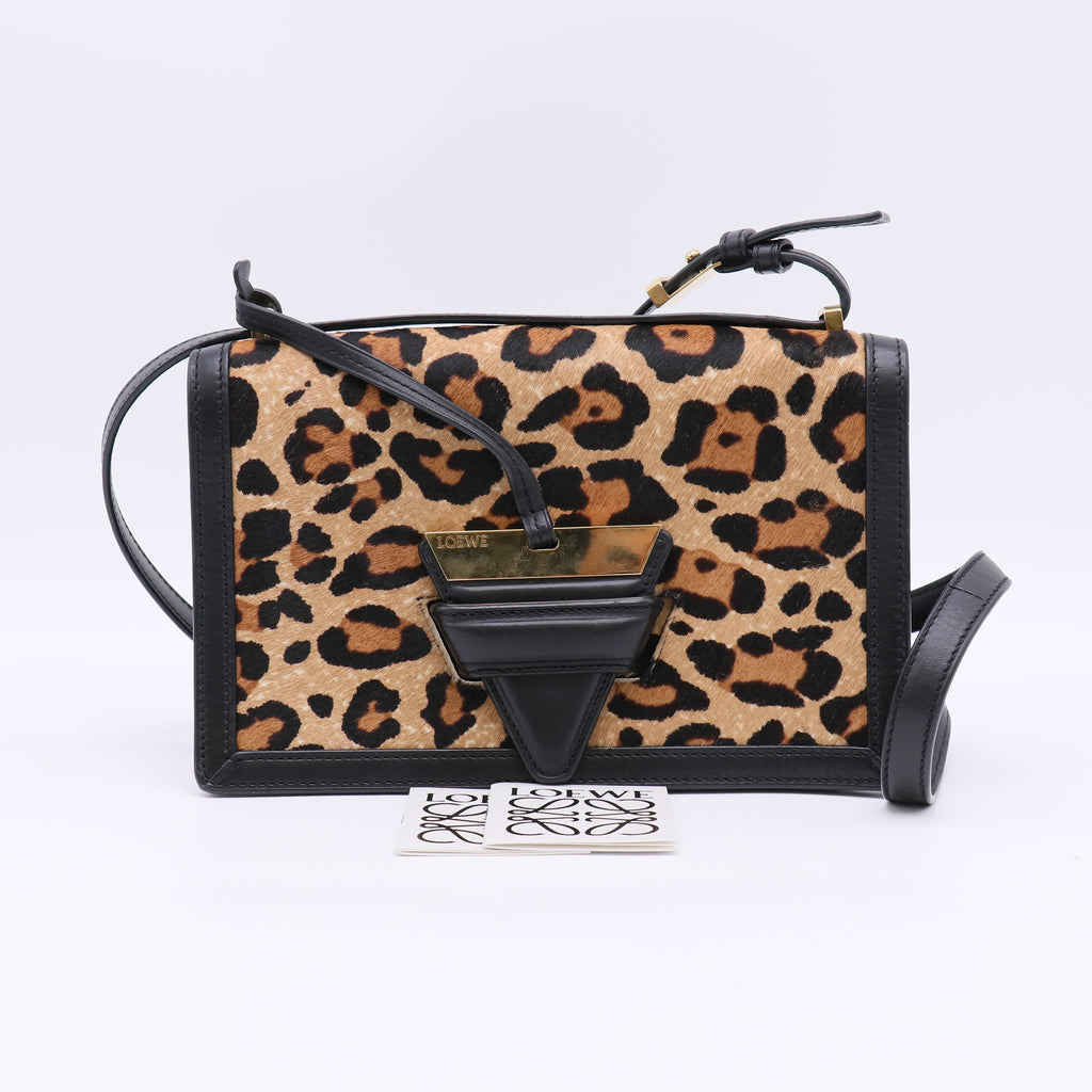 Loewe Barcelona Leopard Leather twins LDJ4897