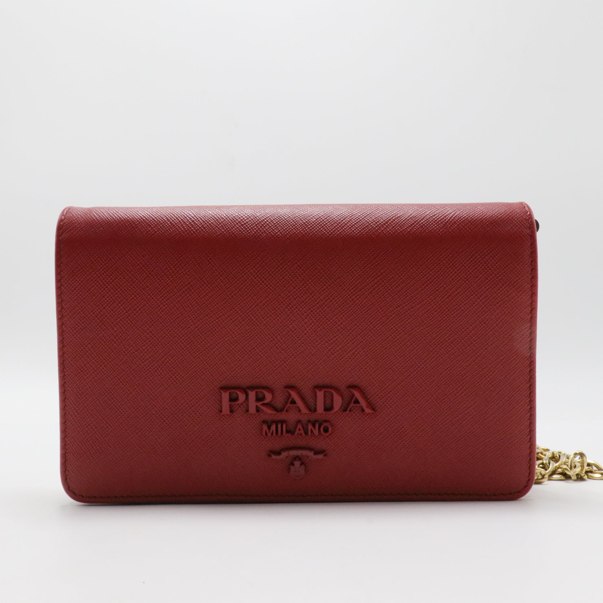 Monochrome Chain Flap Crossbody Bag