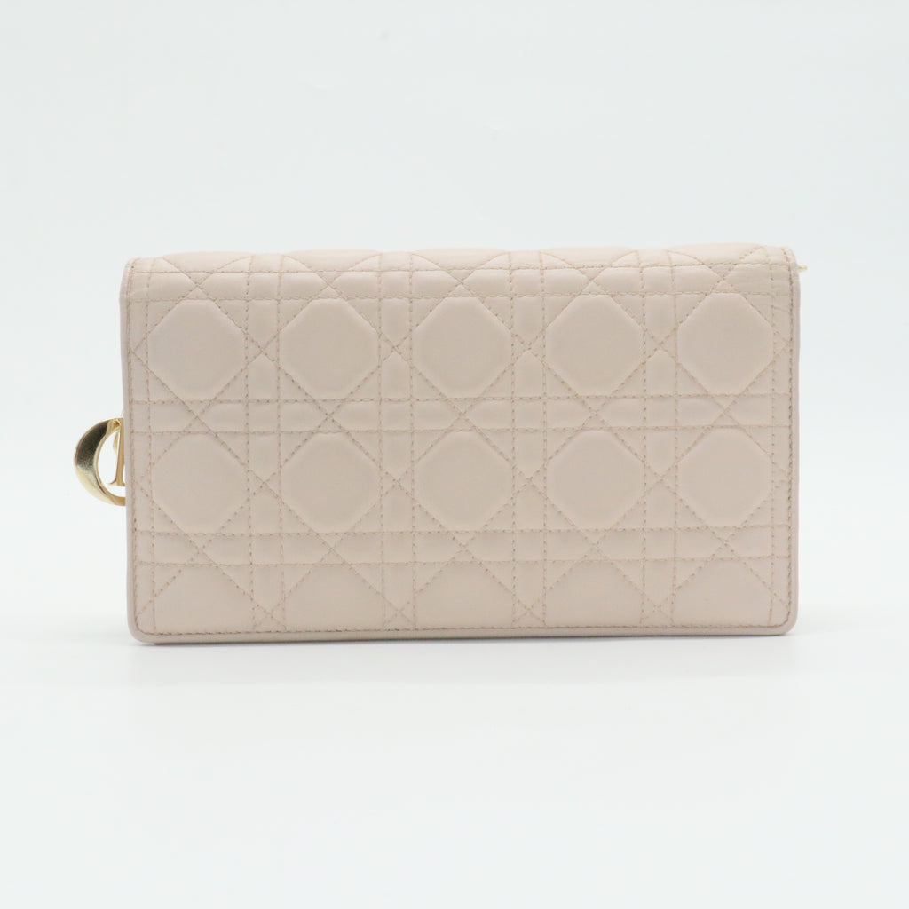 Lady Dior Chain Pouch Cannage Quilt Lambskin
