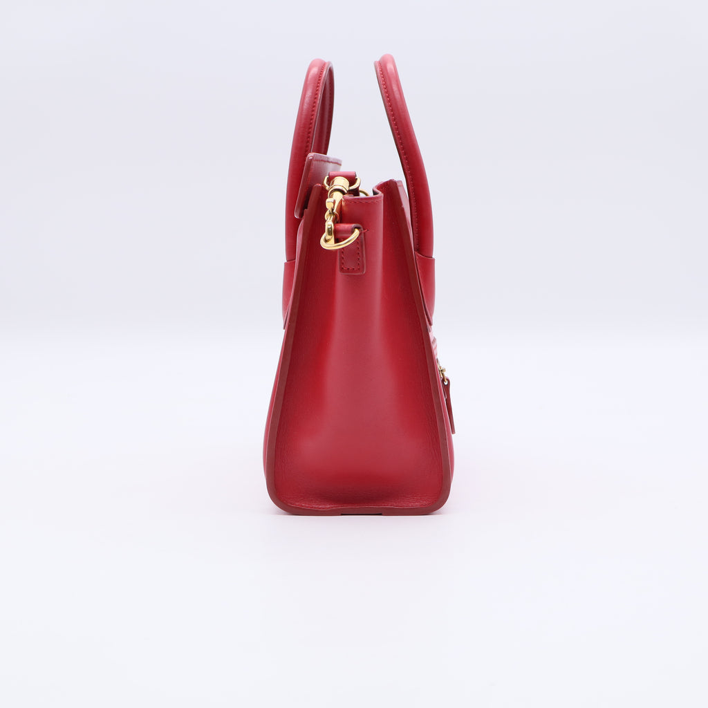 Celine Nano Red Python Luggage Bag twins
