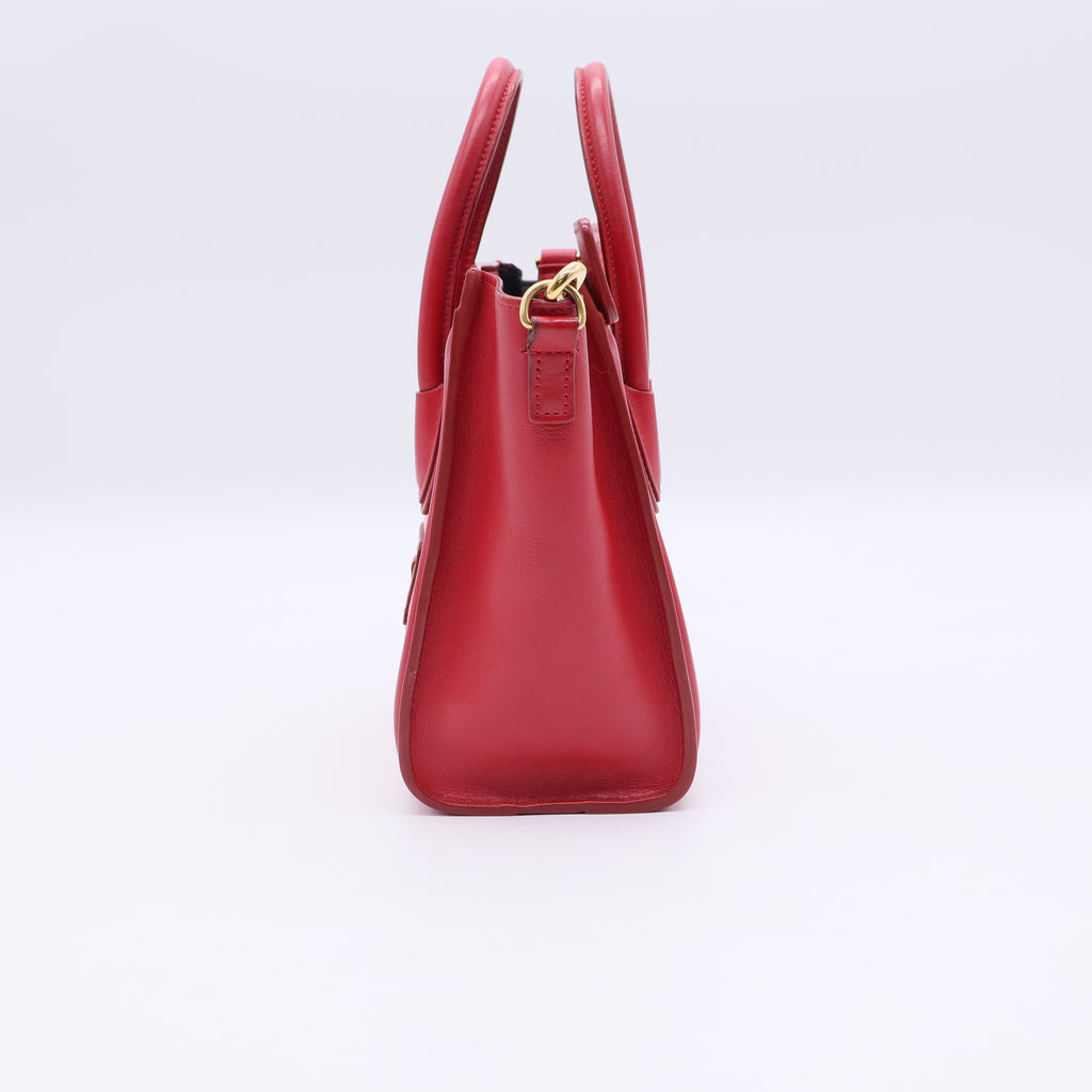 Celine Nano Red Python Luggage Bag twins