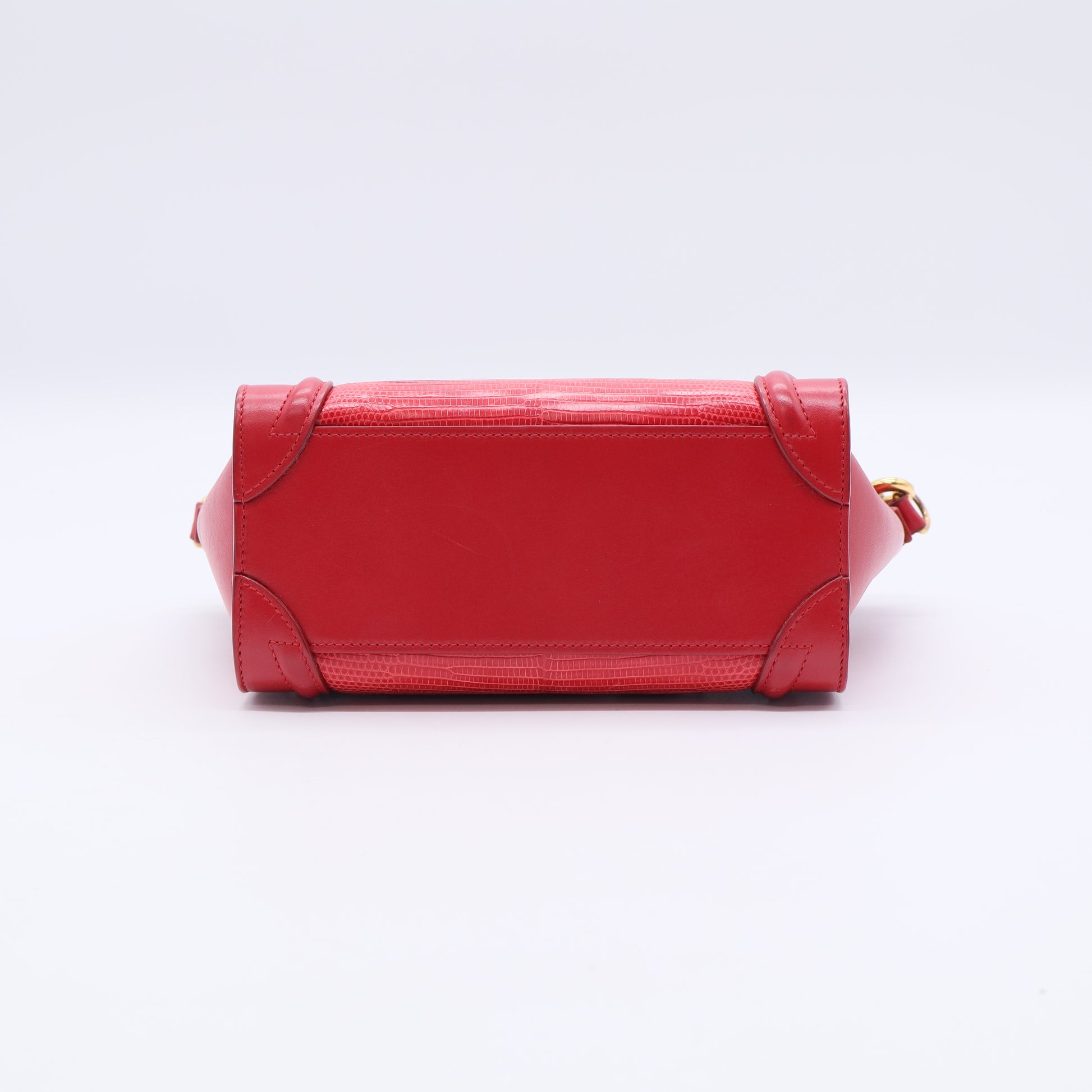Celine Nano Red Python Luggage Bag twins