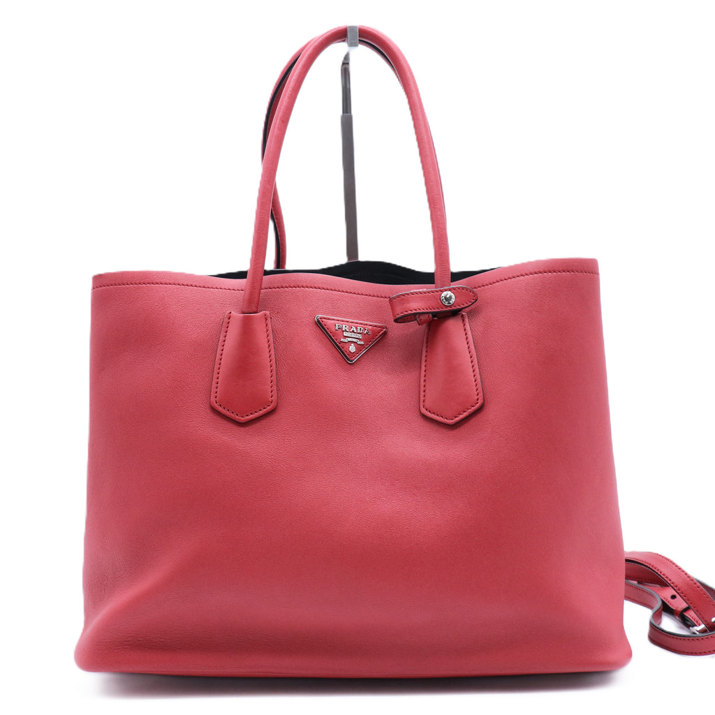 Saffiano Leather Double Bag Large