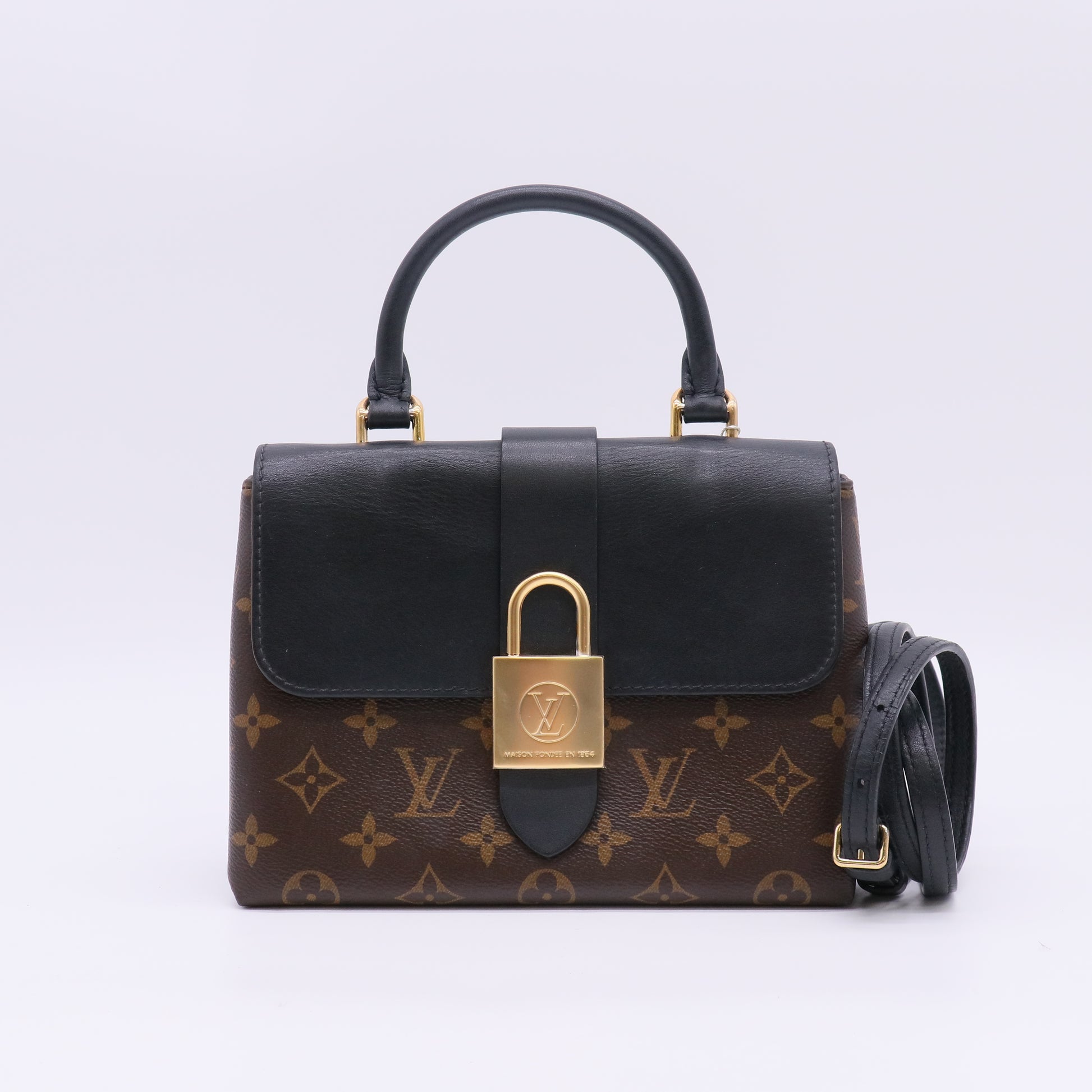 Black Monogram Canvas Locky BB Bag B23677