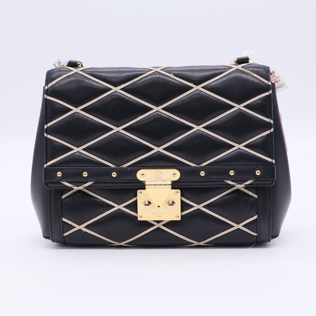 Louis Vuitton Pochette Flap Handbag Malletage Leather Twins