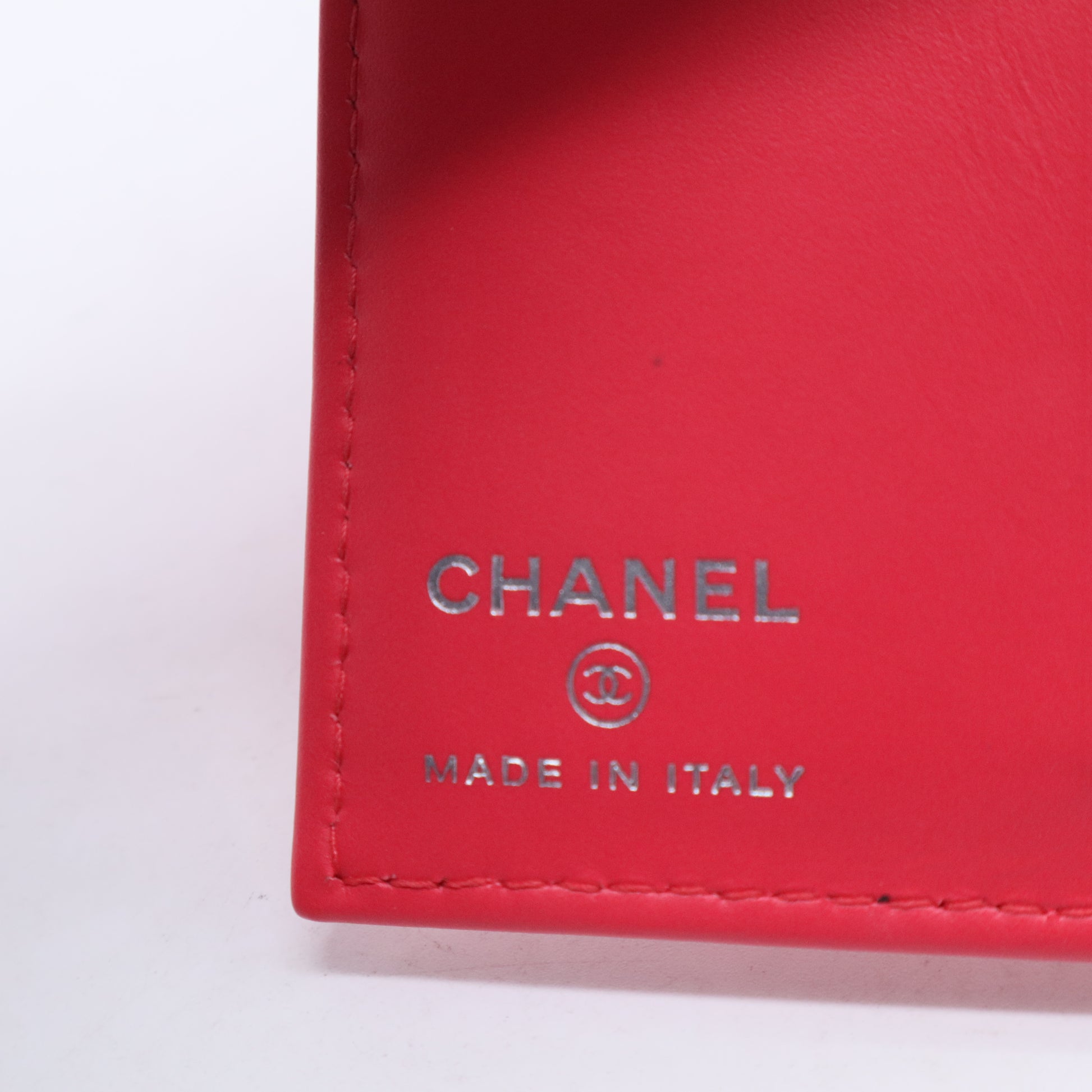 Pink Quilted Patent Leather Compact ID Wallet W20266