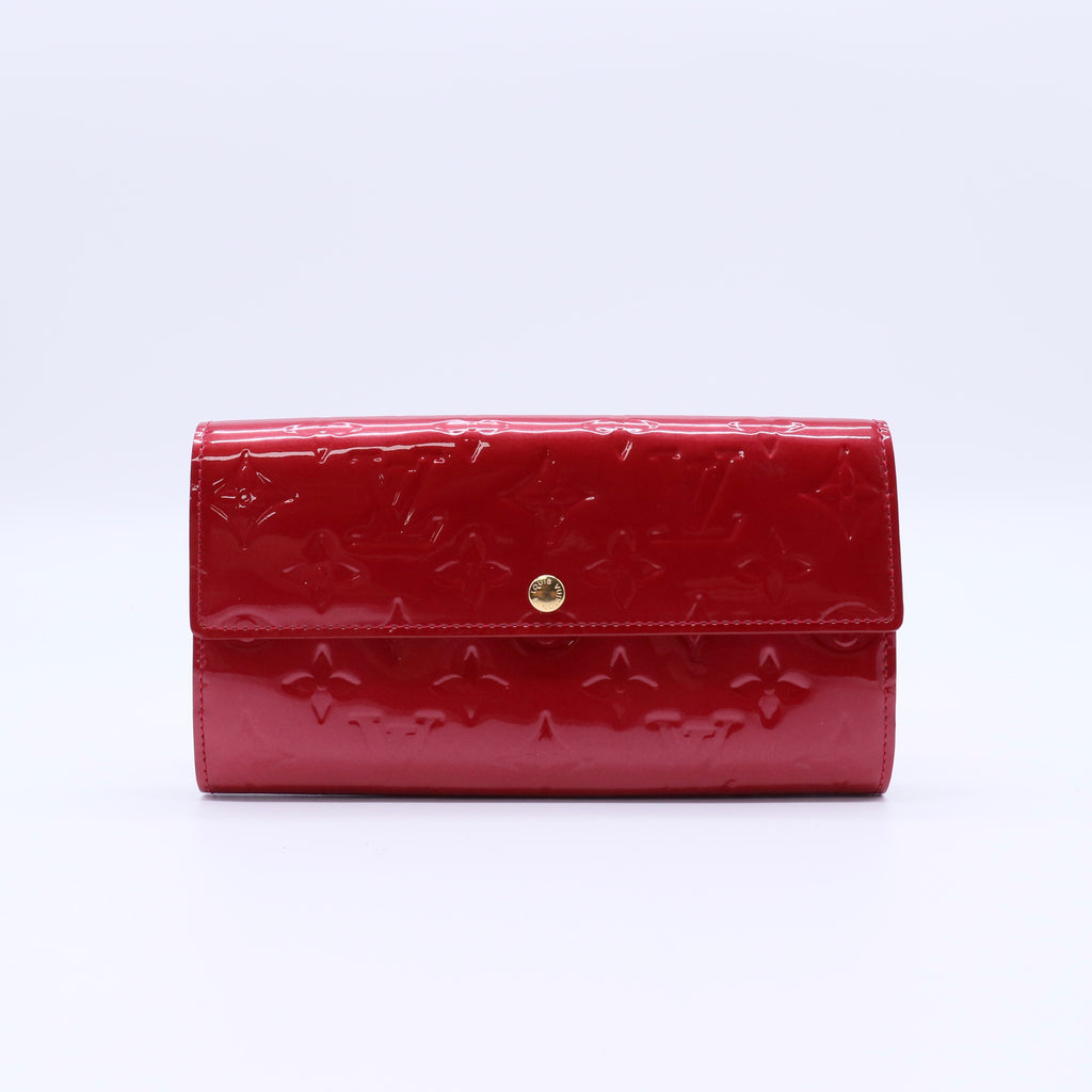 Louis Vuitton Monogram Vernis Sarah Wallet twins W21321