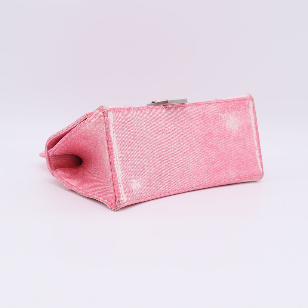 Hourglass Small Handbag Denim Print Pinktwins LDJ4894
