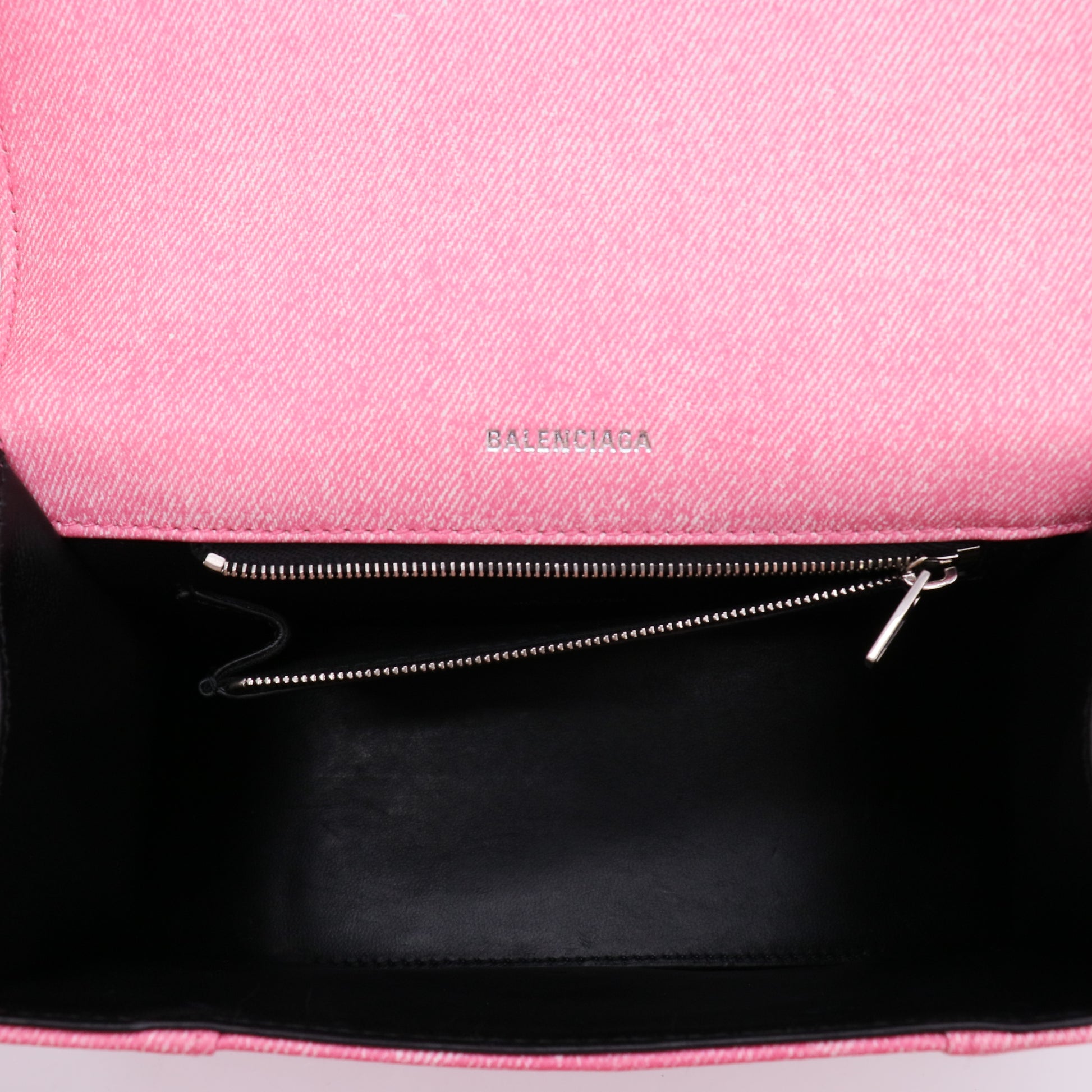 Hourglass Small Handbag Denim Print Pinktwins LDJ4894