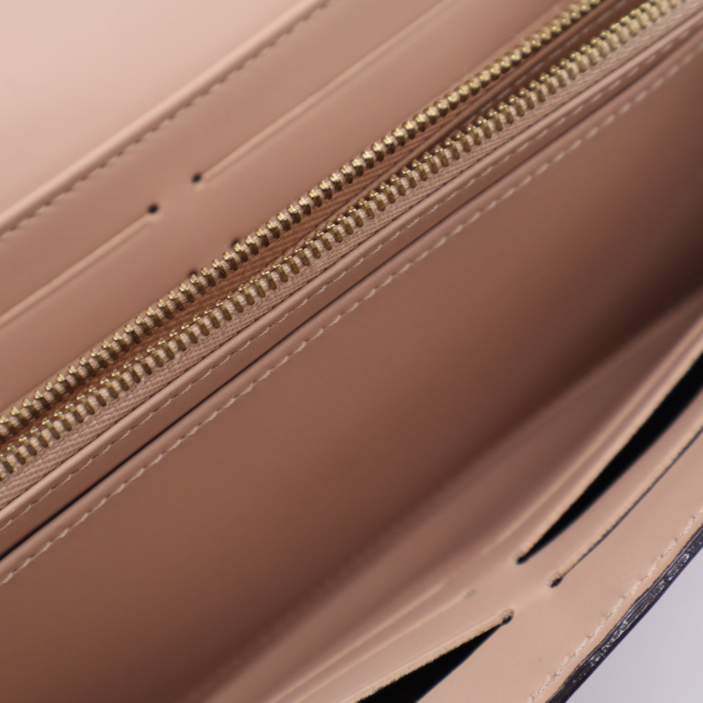 Louis Vuitton LV Monogram Patent Leather Sarah Wallet twins LDJ3519