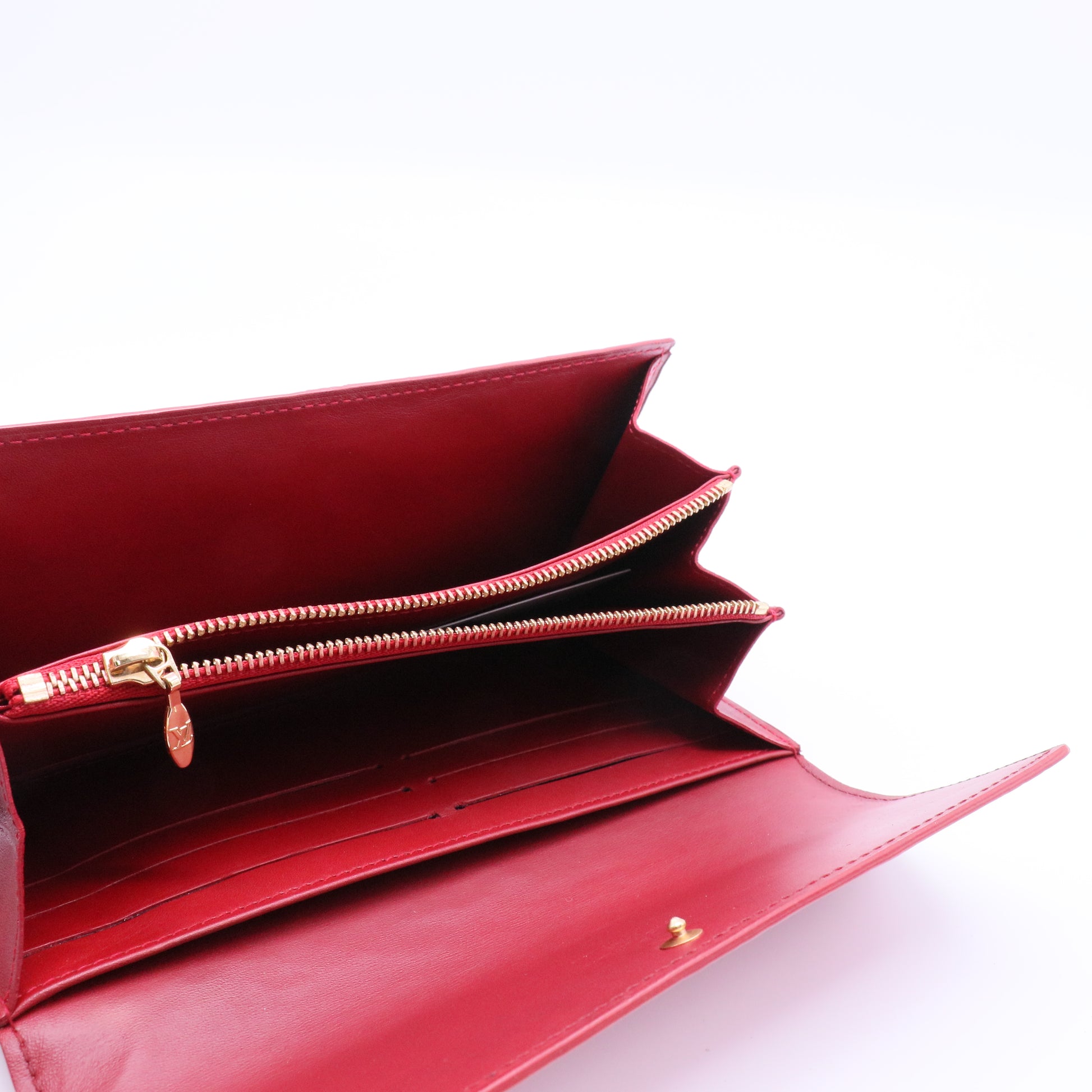 Louis Vuitton Monogram Vernis Sarah Wallet twins W21321