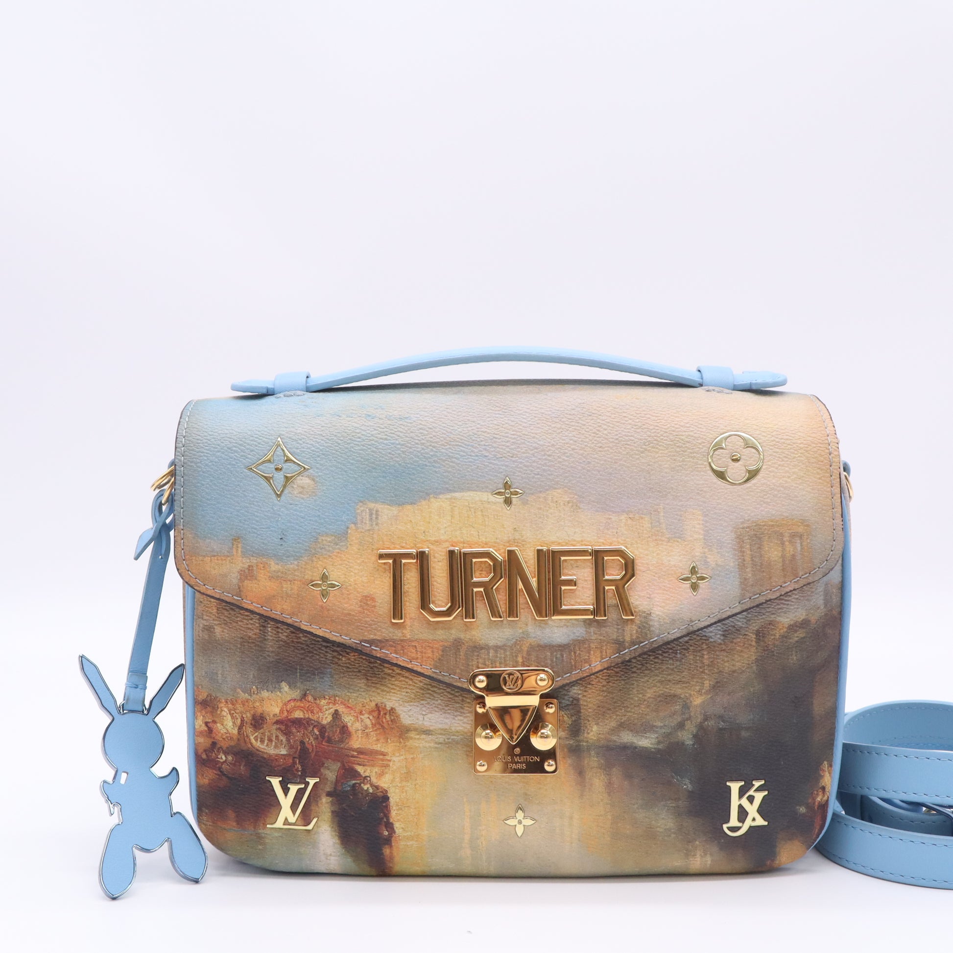Pochette Metis Limited Edition Jeff Koons Turner Print Canvas twins LDJ4892